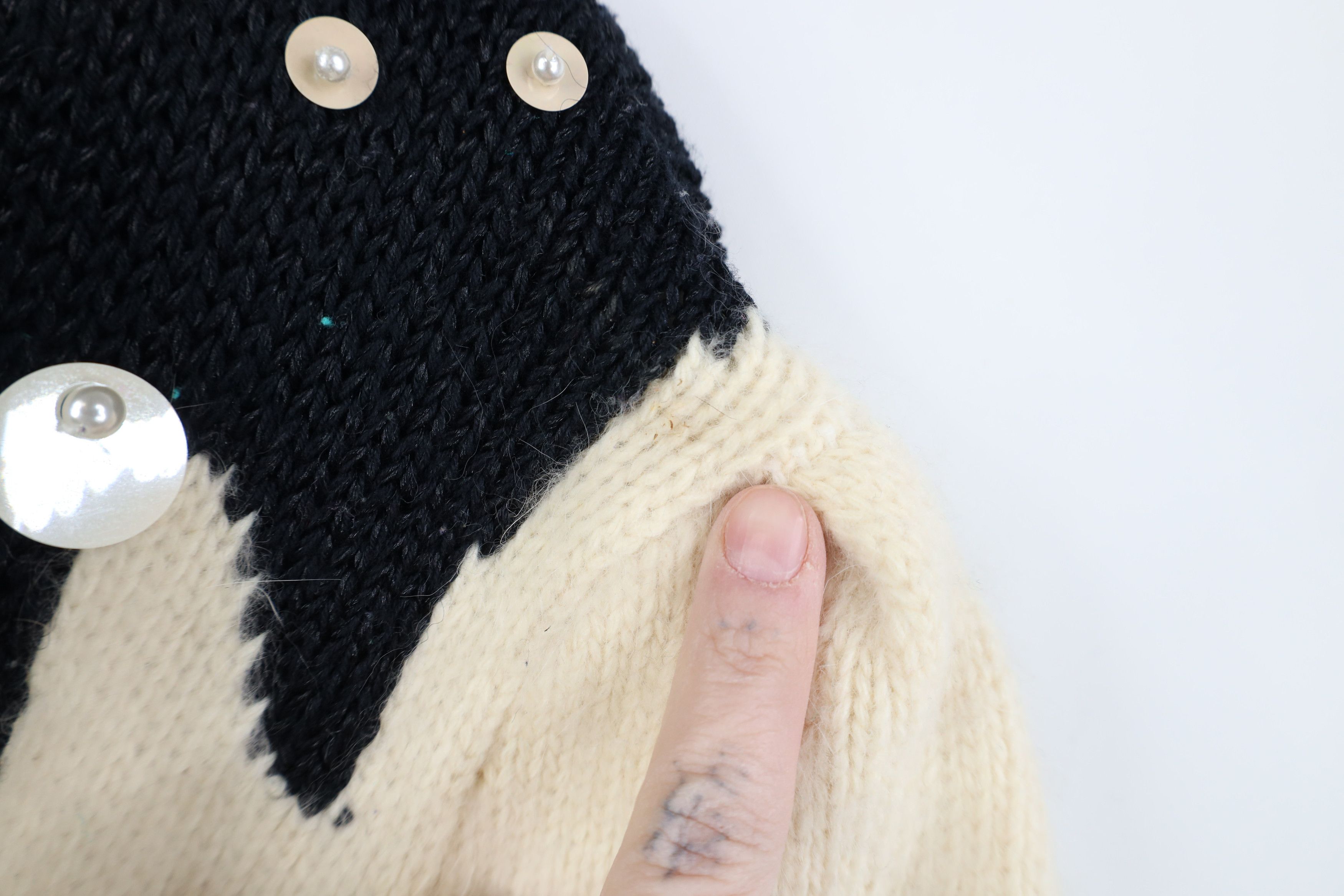 Vintage Vintage 80s 90s Streetwear Puff Sleeve Angora Blend Sweater Size M / US 6-8 / IT 42-44 - 4 Thumbnail