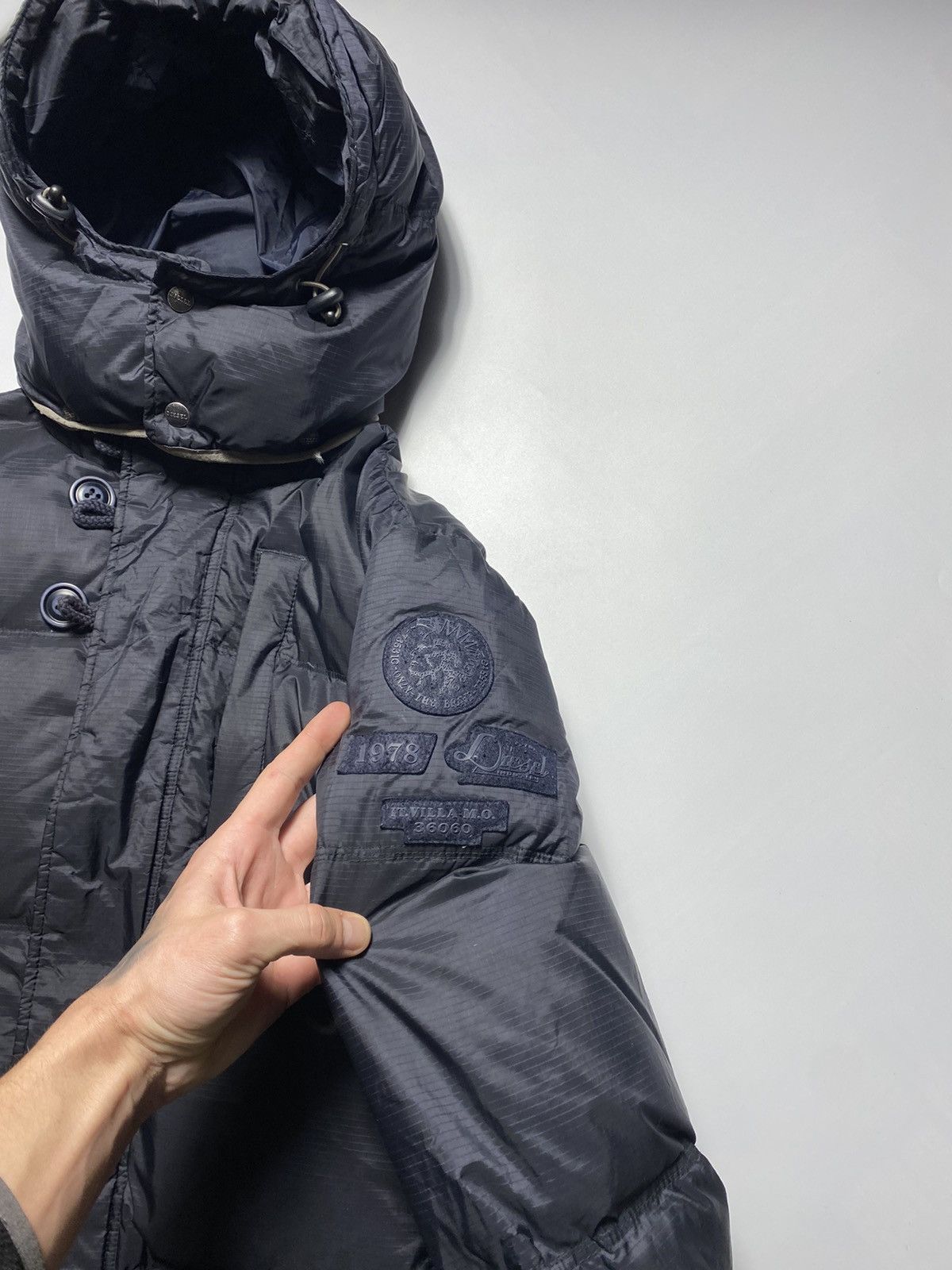 Diesel × Vintage Rare Vintage 90s Diesel nylon down jacket puffer size Xl Size US XL / EU 56 / 4 - 4 Thumbnail