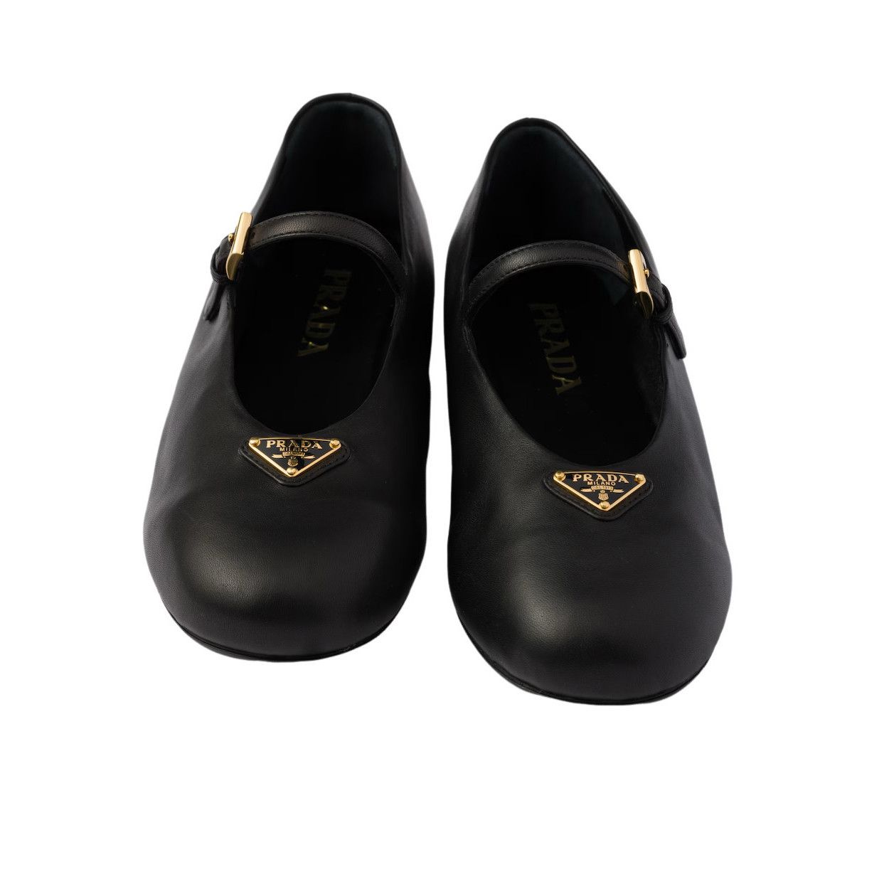Prada PRADA $1070 Black Nappa Leather Ballerinas New & Authentic ( Size US 10 / IT 40 - 5 Thumbnail