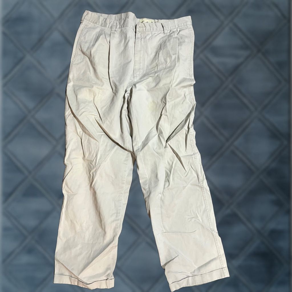 Eddie Bauer Eddie Bauer Classic fit Pleated Pants 38x32 Men Beige Khaki Chino Trousers Casual Size US 38 / EU 54 - 1 Thumbnail