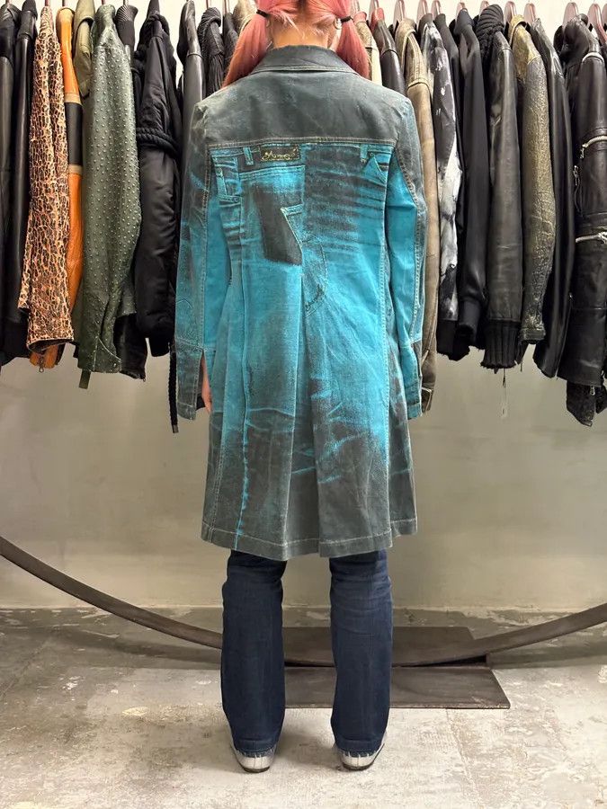 Roberto Cavalli AW2003 Roberto Cavalli Trompe loeil Pockets Blue Jacket Size M / US 6-8 / IT 42-44 - 3 Thumbnail