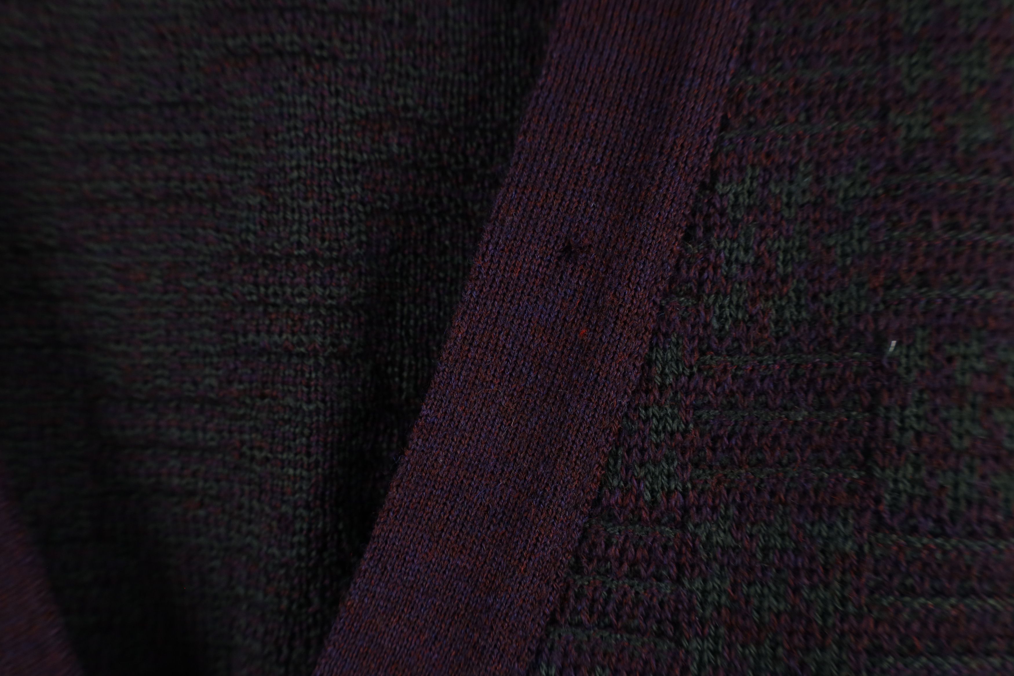 Vintage Vintage 90s Streetwear Houndstooth Wool Knit Sweater Vest Size US XXL / EU 58 / 5 - 4 Thumbnail