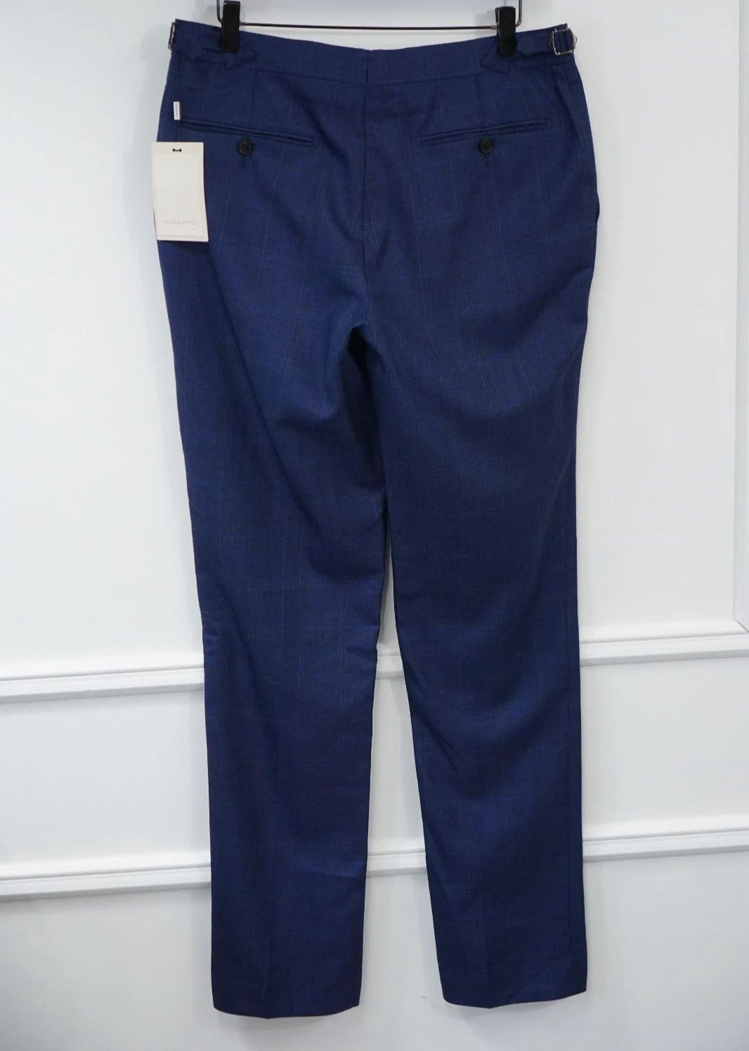 Suitsupply Men Suitsupply Pants La Spalla Navy Wool Silk & Linen US38 Size 38R - 2 Thumbnail