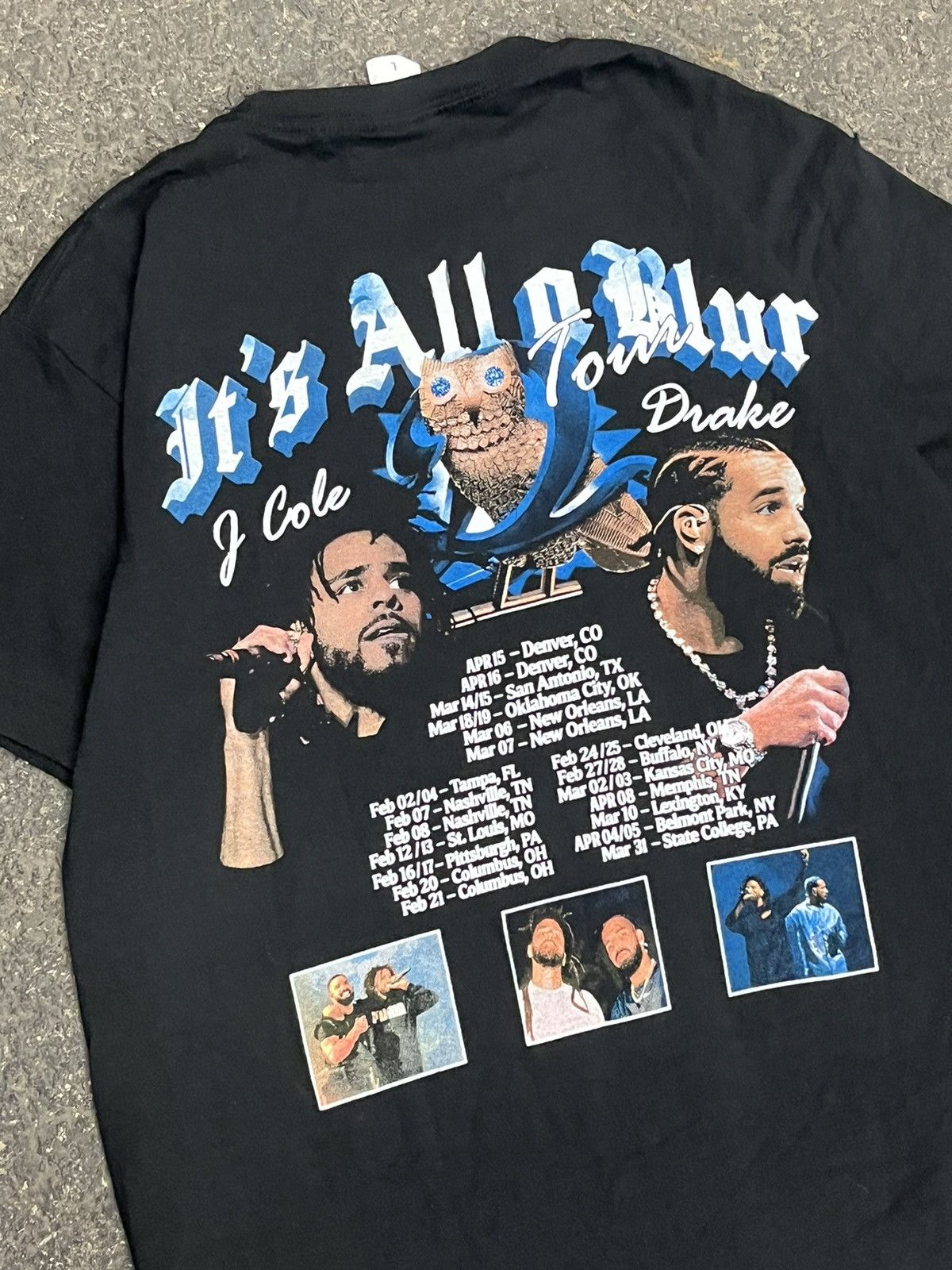 Vintage Drake j cole tour shirt hype rare streetwear skater hiphop Size US L / EU 52-54 / 3 - 3 Thumbnail