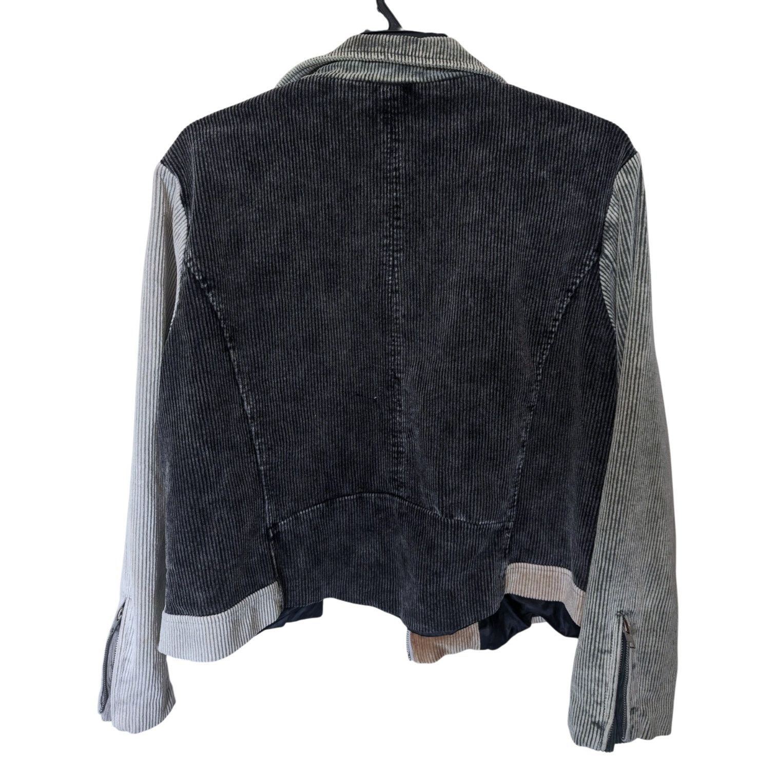 Other 1.4.3 Story by Line Up Multicolor Faded Corduroy Moto Jacket Size 3XL / US 20-22 - 3 Thumbnail