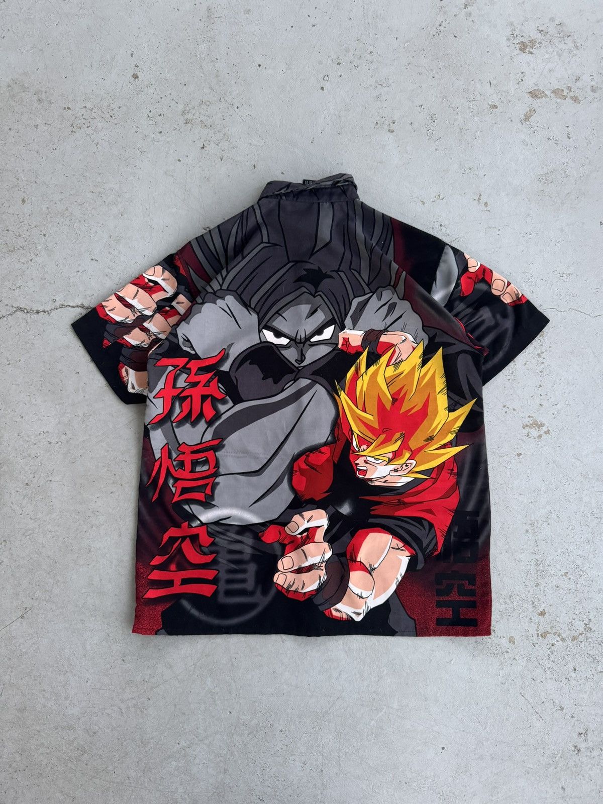 Cartoon Network 2001 Dragonball Z All Over Print Super Saiyon AOP Shirt Size US S / EU 44-46 / 1 - 3 Thumbnail