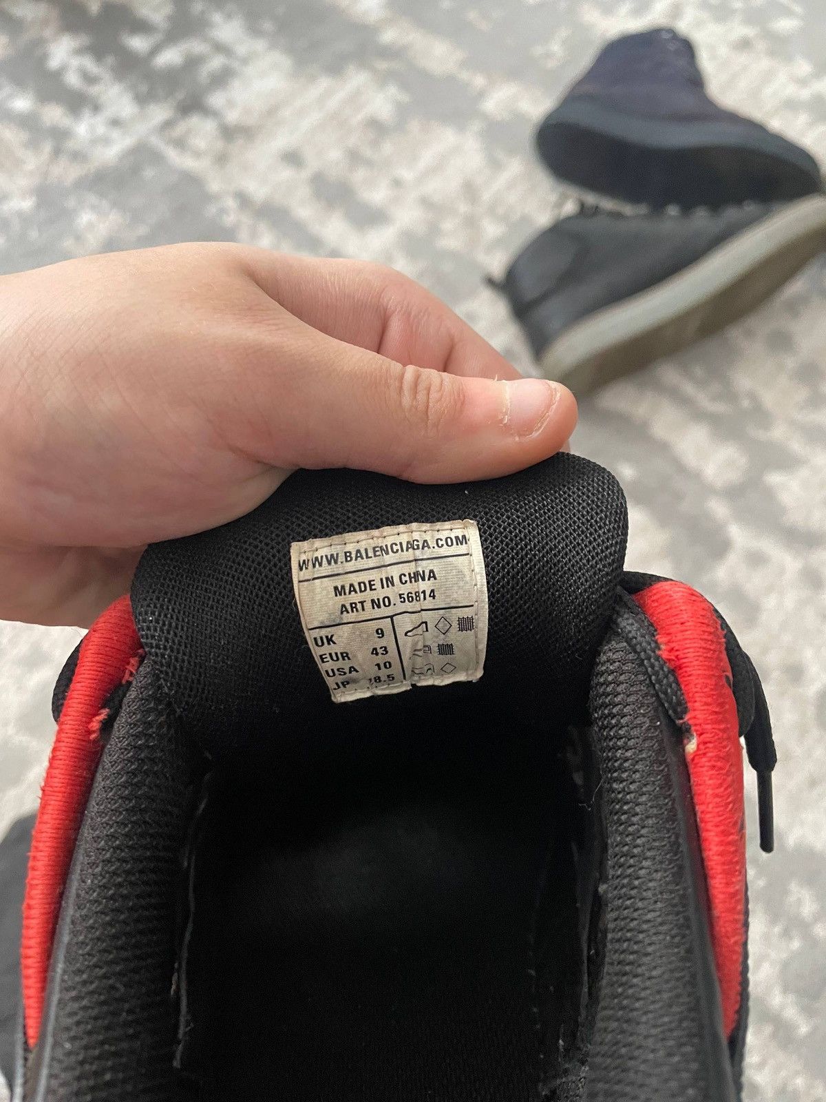 Balenciaga Balenciaga Track 2 Open Sneaker in Black/Red/Grey Size US 9 / EU 42 - 9 Thumbnail