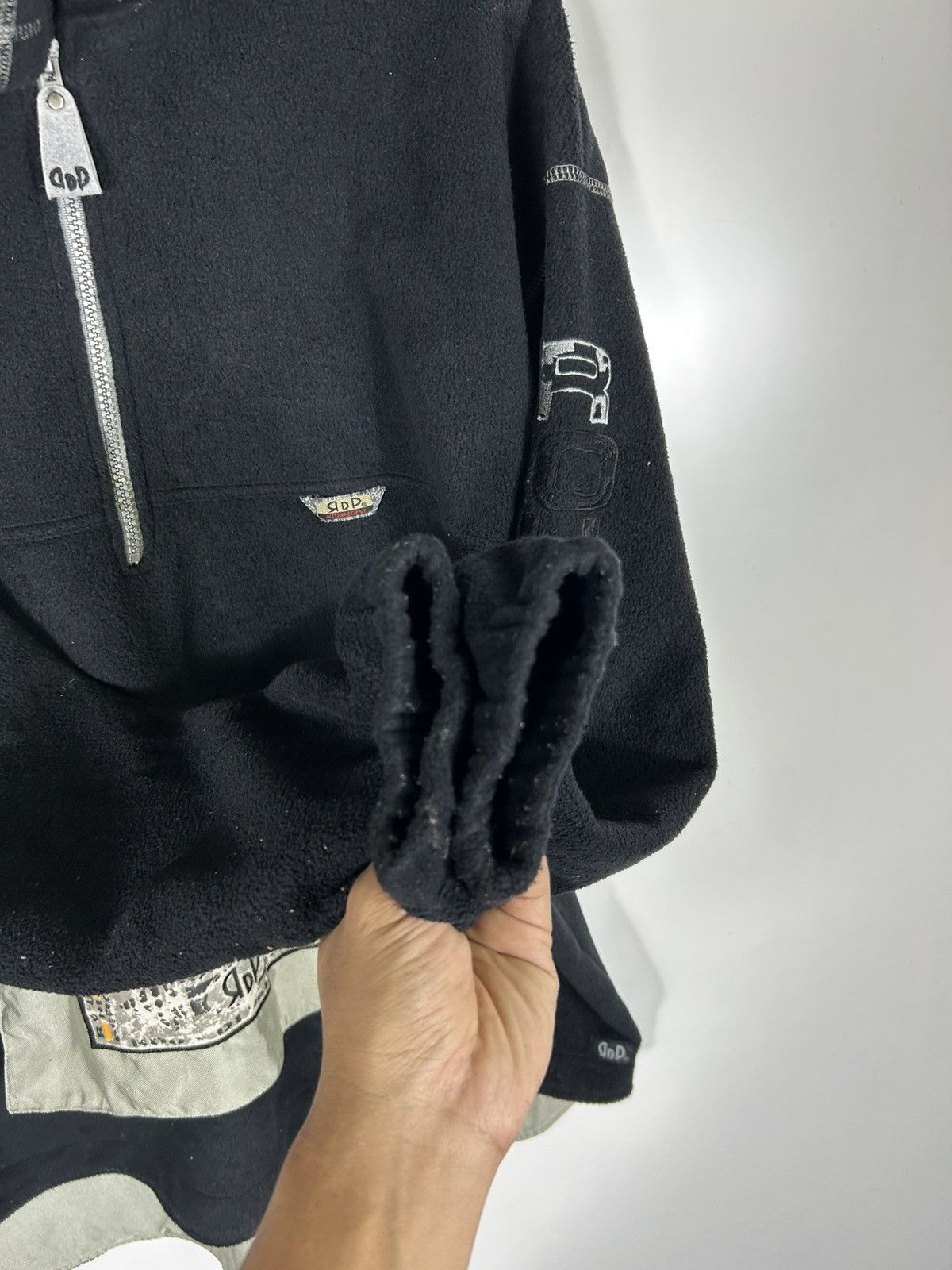 Japanese Brand ⚡️Vintage Roux Di Perfe Fleece Hoodies Half Zipper Sweatshirt Size US L / EU 52-54 / 3 - 7 Thumbnail