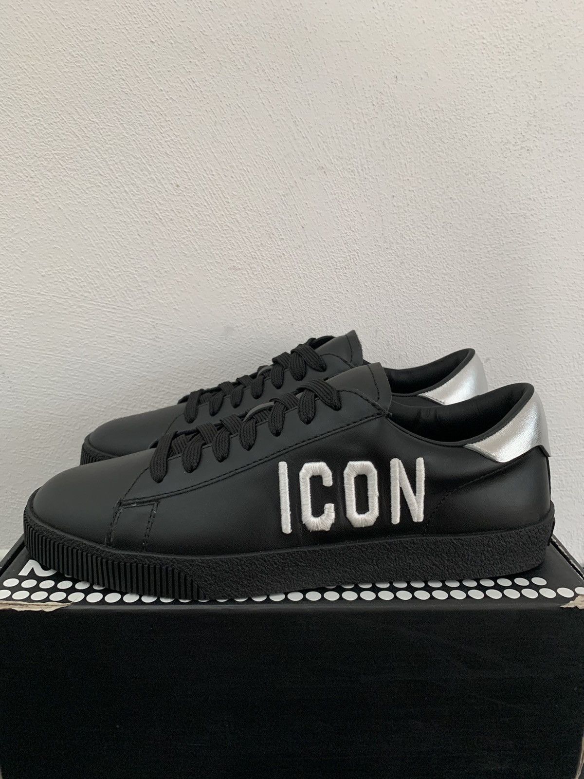 Dsquared2 D-Squared2 Leather Sneakers Size US 7 / EU 40 - 3 Thumbnail