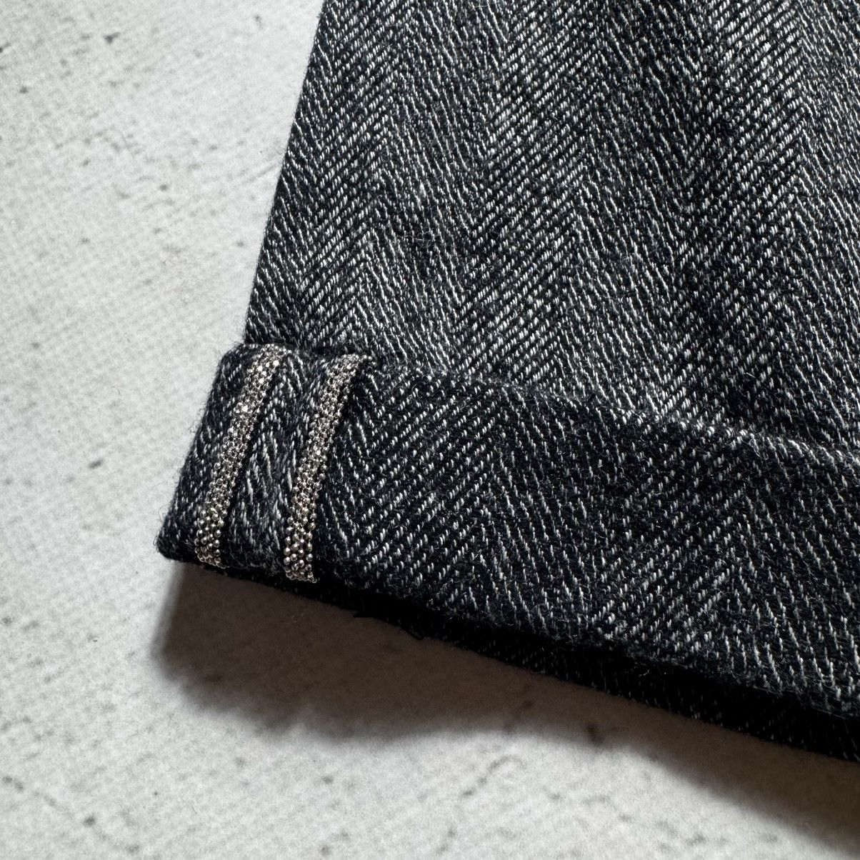 Brunello Cucinelli brunello cucinelli wool pants with signature silver inset Size 27" / US 4 / IT 40 - 5 Thumbnail