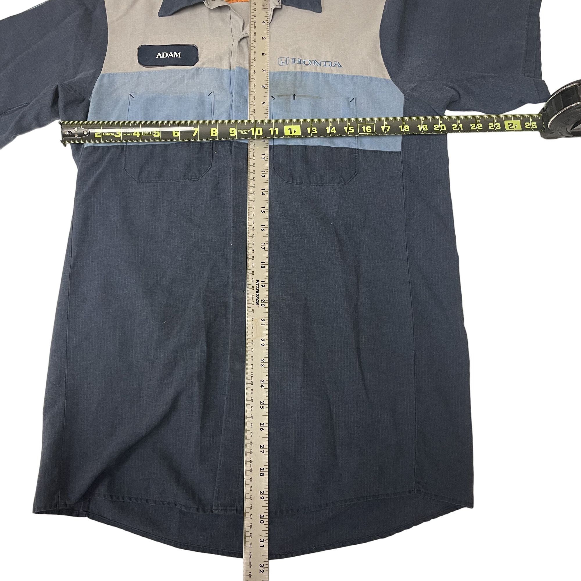 Other Vtg Red Kap Blue Embroidered 2 Tone HONDA Work Shirt Size US M / EU 48-50 / 2 - 11 Thumbnail