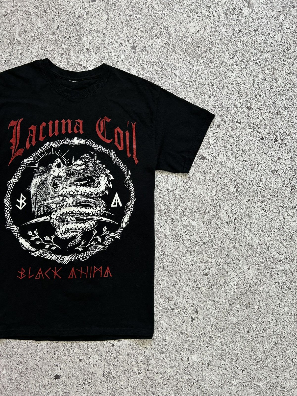 Band Tees × Vintage Vintage Lacuna Coil Black Ahima Band Rock T-Shirt 2019 Size US S / EU 44-46 / 1 - 5 Thumbnail
