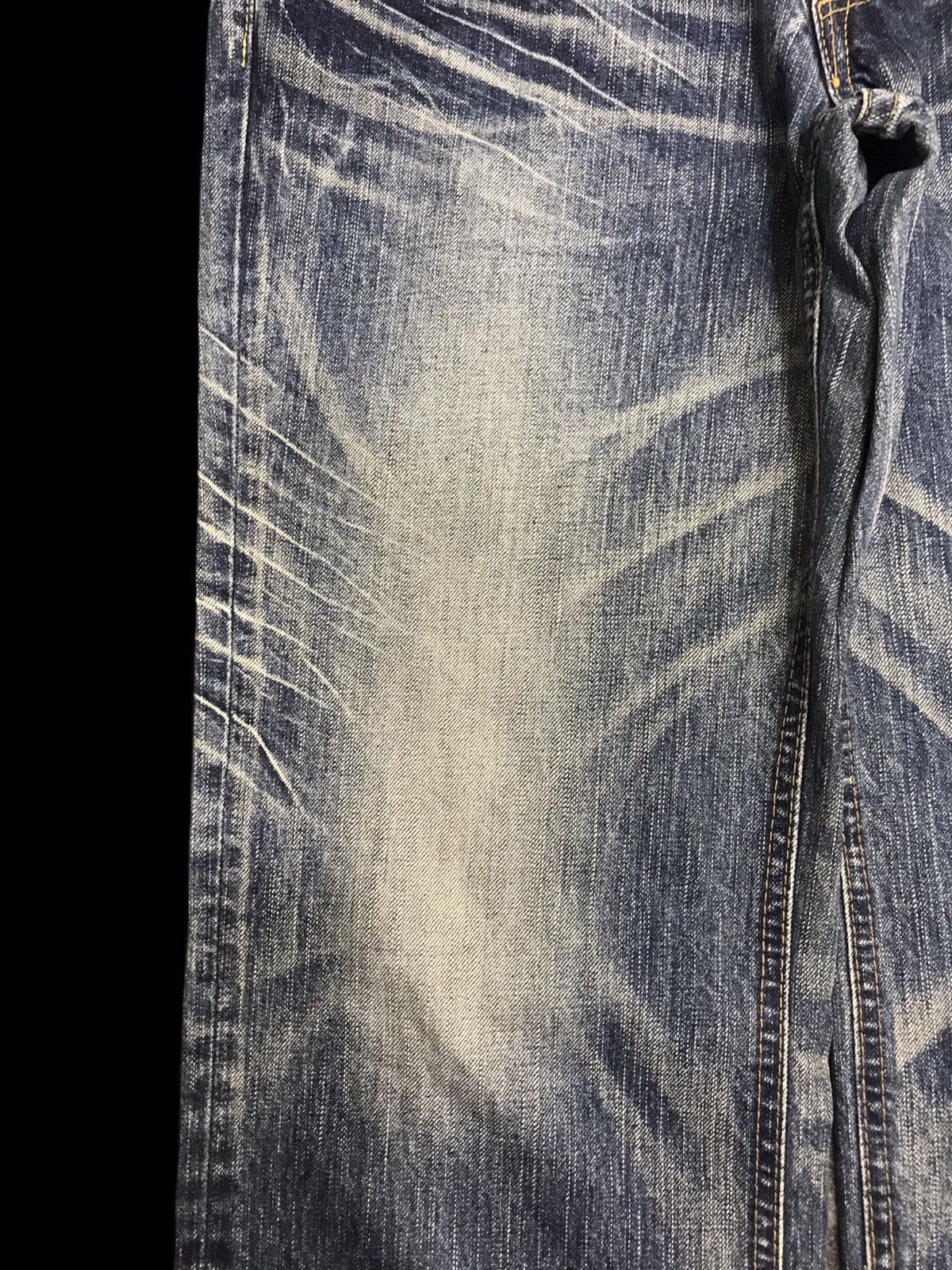 Japanese Brand 💥ARCHIVAL💥VINTAGE ET JAPAN CRAZY FADES RELAXED DENIM F392 Size US 32 / EU 48 - 6 Thumbnail