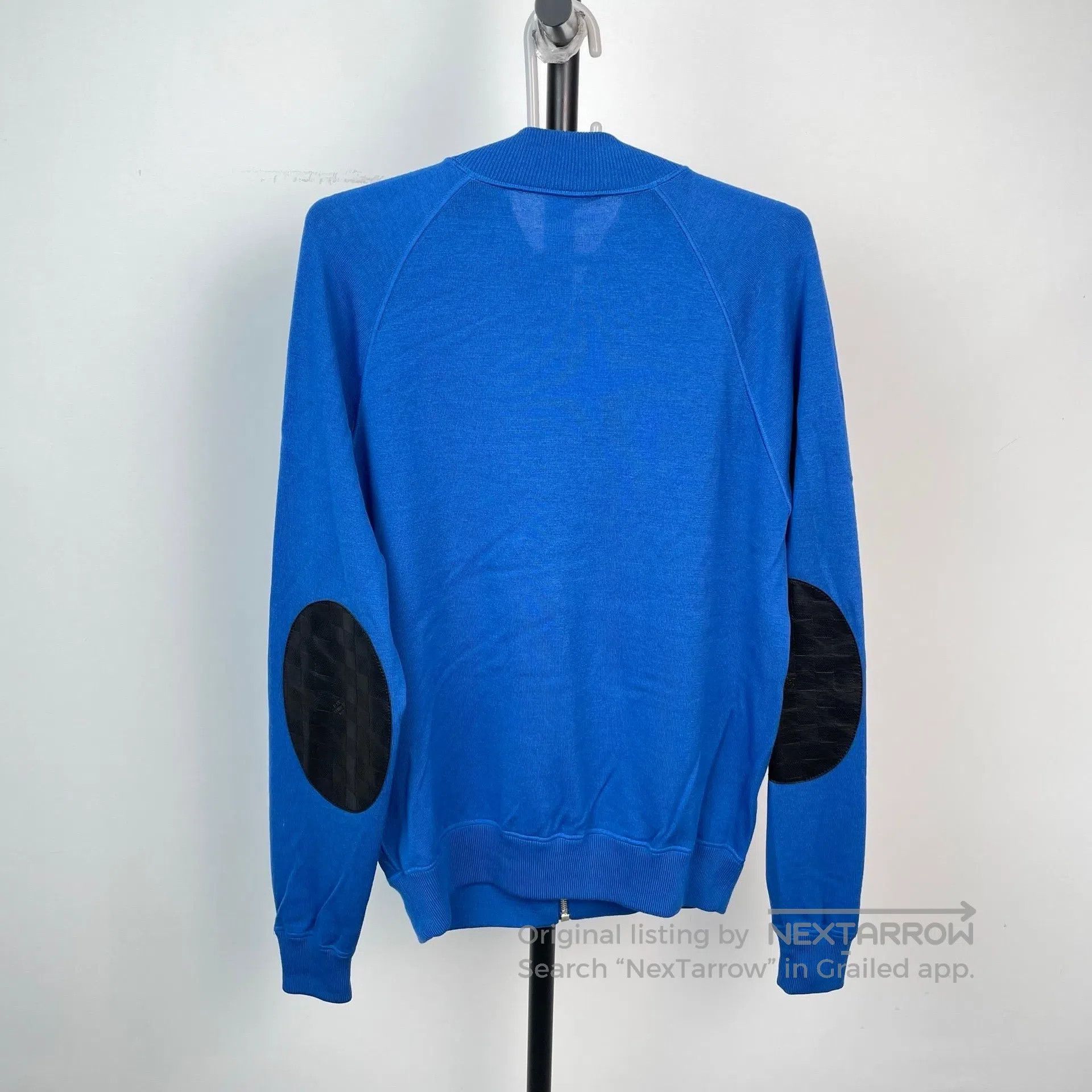 Louis Vuitton Louis Vuitton Navy Blue Nylon Patchwork Knit Jacket Zip-Up Size US S / EU 44-46 / 1 - 2 Thumbnail