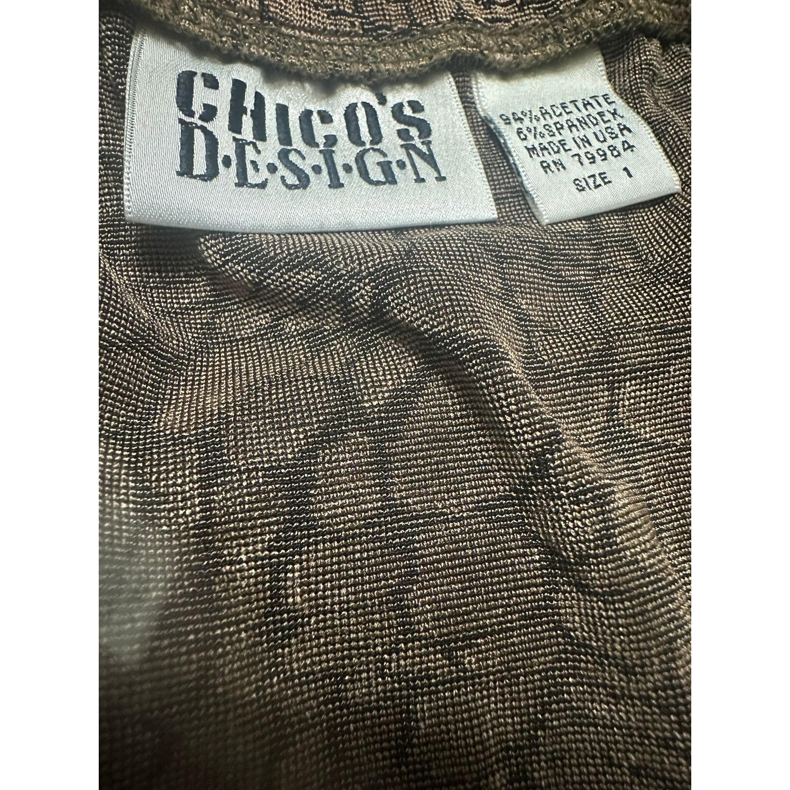 Chicos Vintage 90s Metallic Bronze Snakeskin Maxi Skirt - Small Size 26" / US 2 / IT 38 - 4 Thumbnail