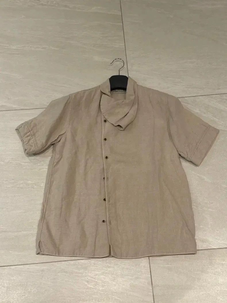 Kapital Kapital Asymmetrical Linen Shirt Size US M / EU 48-50 / 2 - 1 Thumbnail