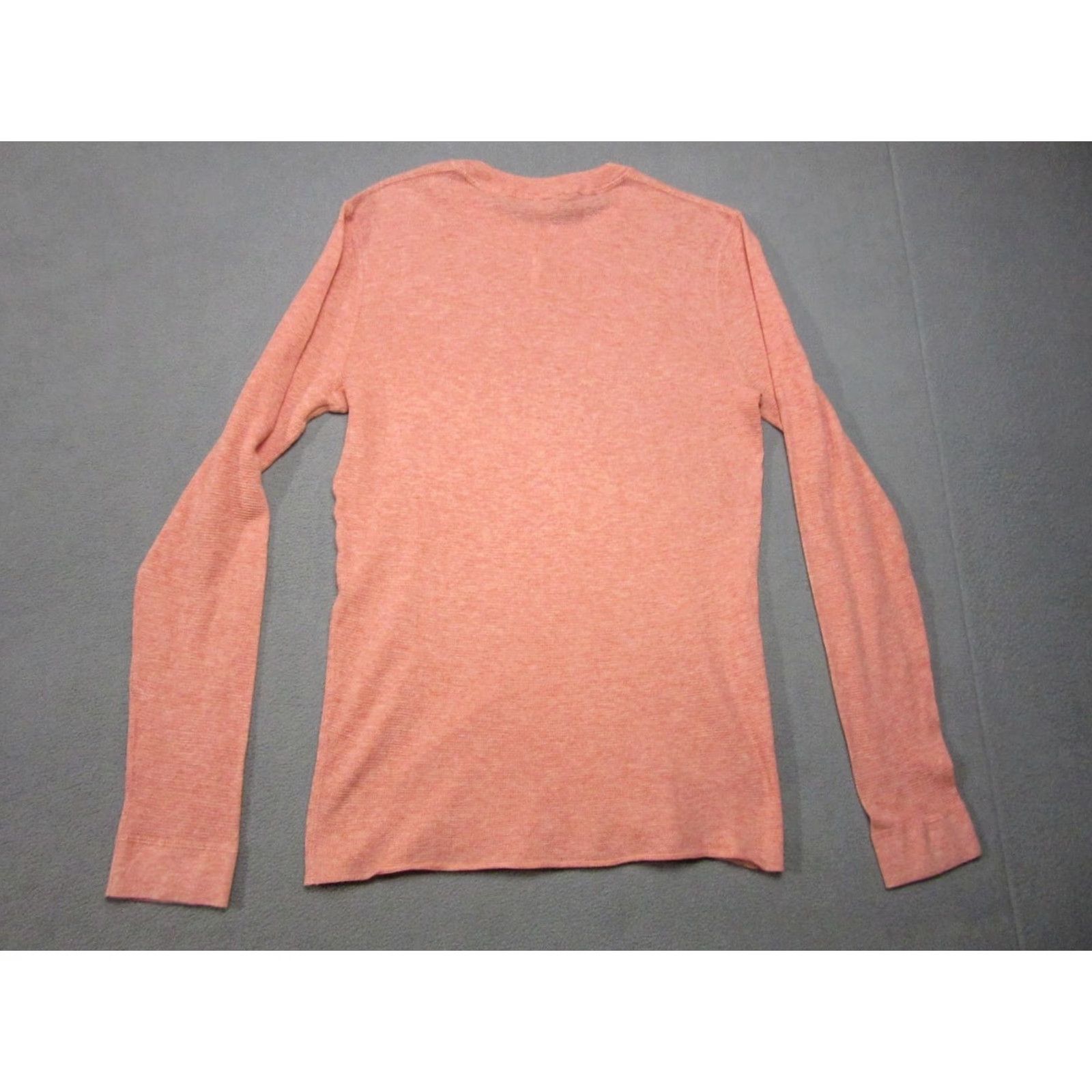 Autumn Cashmere Autumn Cashmere Sweater Mens Small Orange Waffle Knit Crew Neck Long Sleeve Size US S / EU 44-46 / 1 - 5 Thumbnail