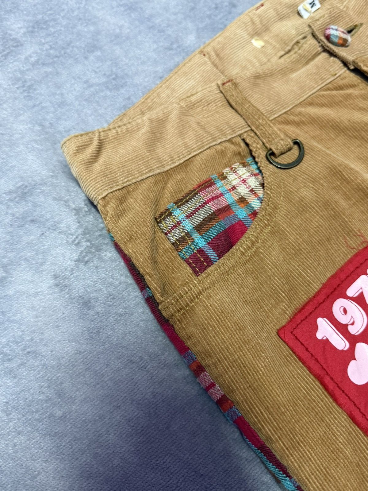 GOSTAR DE FUGA × Hysteric Glamour Sunny Smith Japan Hybrid Constructed Boro Corduroy Pants Size US 30 / EU 46 - 14 Thumbnail