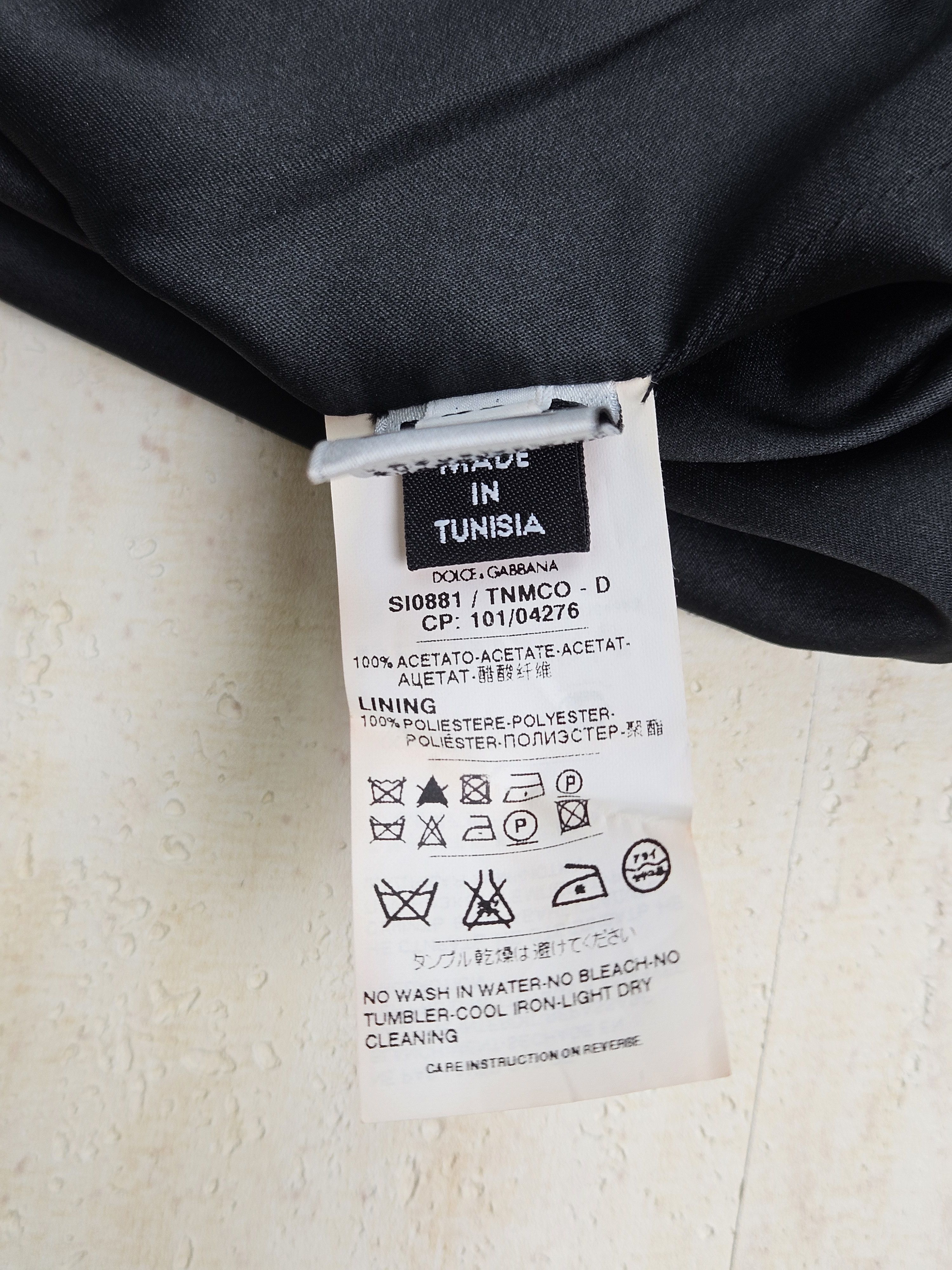 Dolce & Gabbana Black Satin Pencil Skirt Size M / US 6-8 / IT 42-44 - 7 Thumbnail