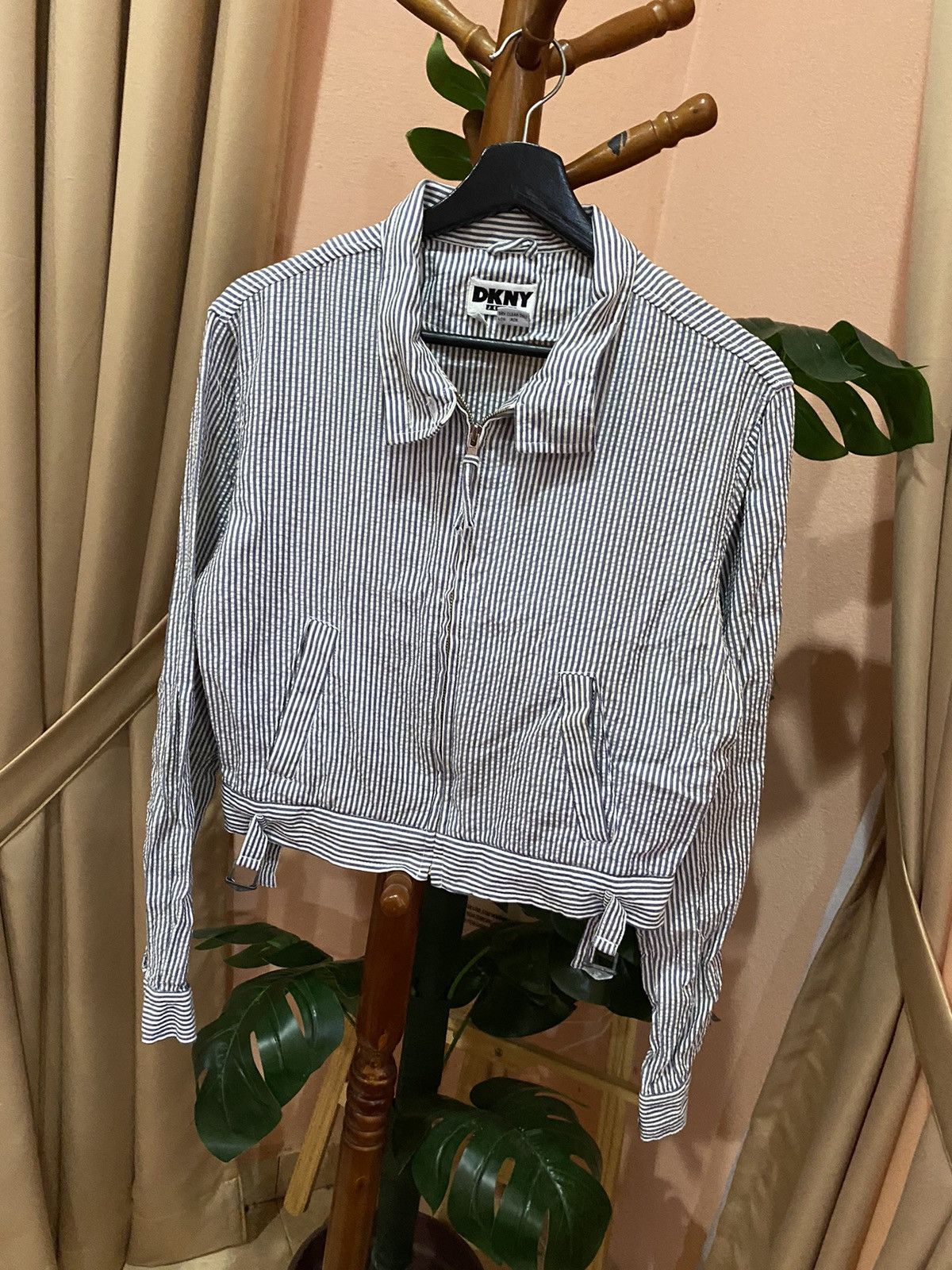 DKNY VINTAGE DKNY HICKORY CROP JACKET Size L / US 10 / IT 46 - 4 Thumbnail