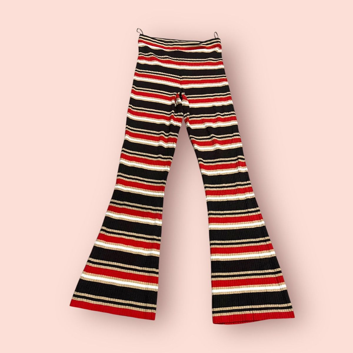Jun Takahashi × Marimekko × Uniqlo DOPE🔥 MARNI X UNIQLO STRIPED FLARED LEGGING Size 28" / US 6 / IT 42 - 4 Thumbnail