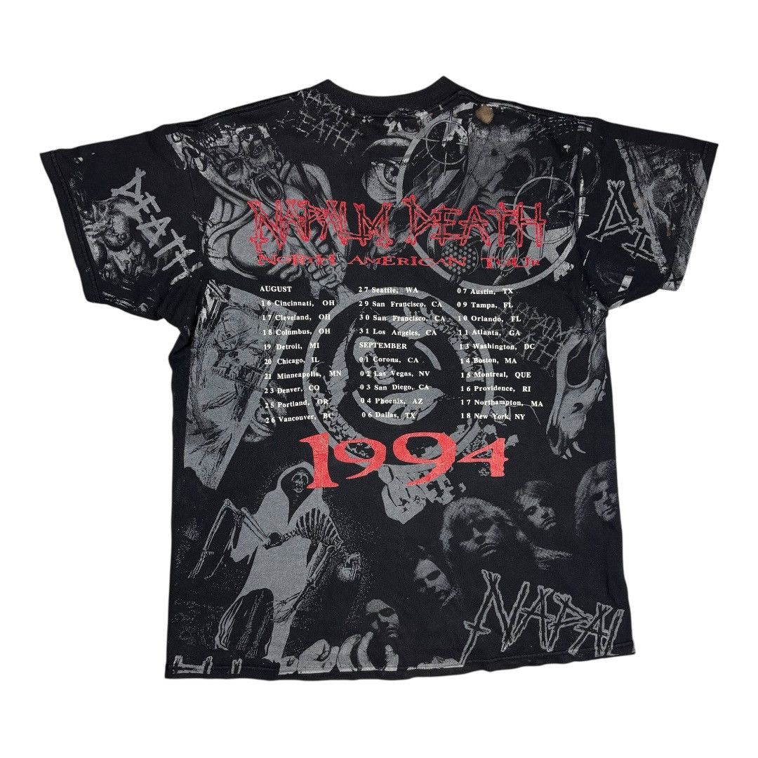 Band Tees Vintage Napalm Death - Aop 1994 North American Tour Shirt Size US L / EU 52-54 / 3 - 2 Thumbnail