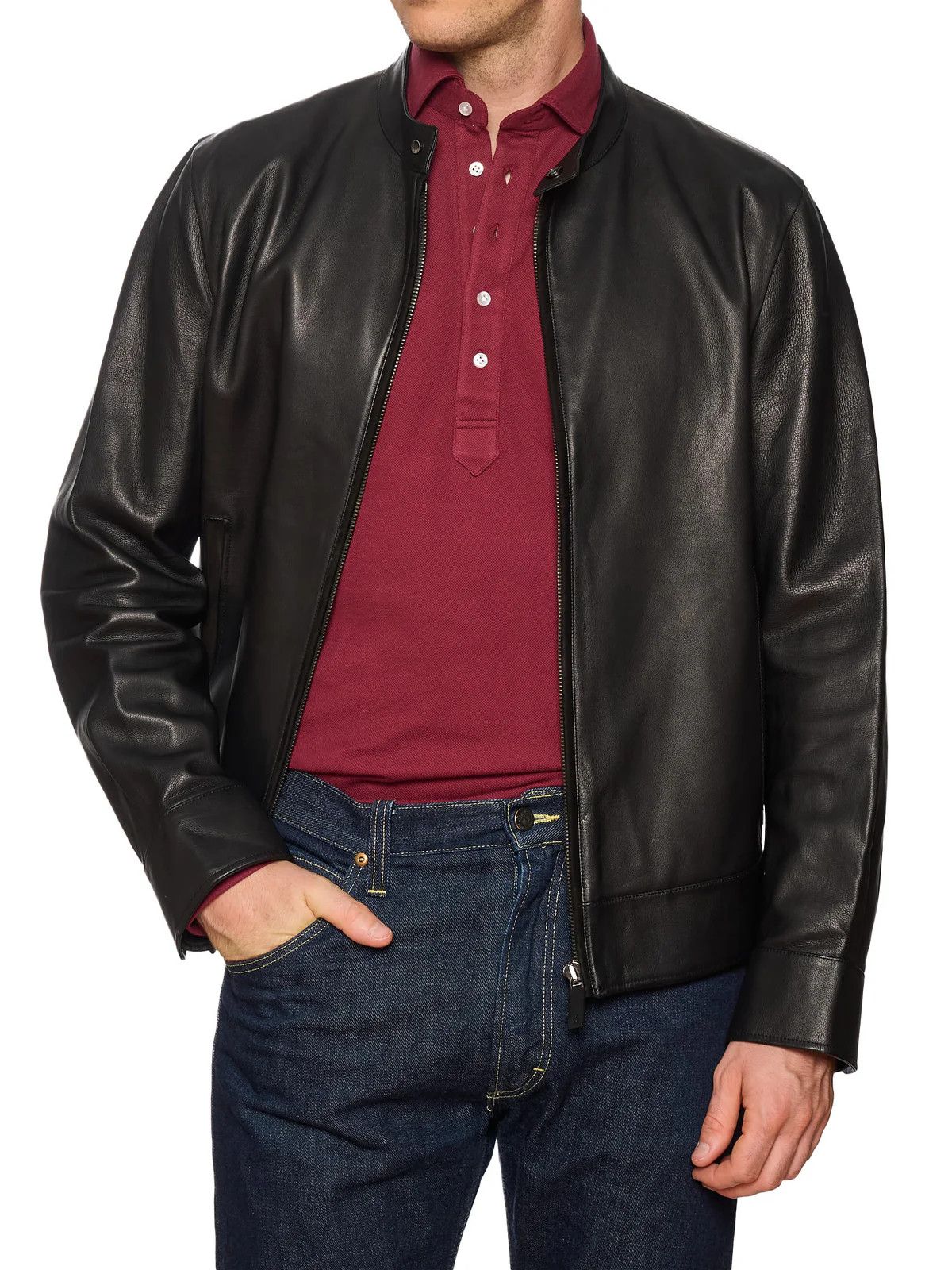 Berluti BERLUTI Paris Black Napa leather Calfskin Leather Jacket Size US M / EU 48-50 / 2 - 1 Thumbnail