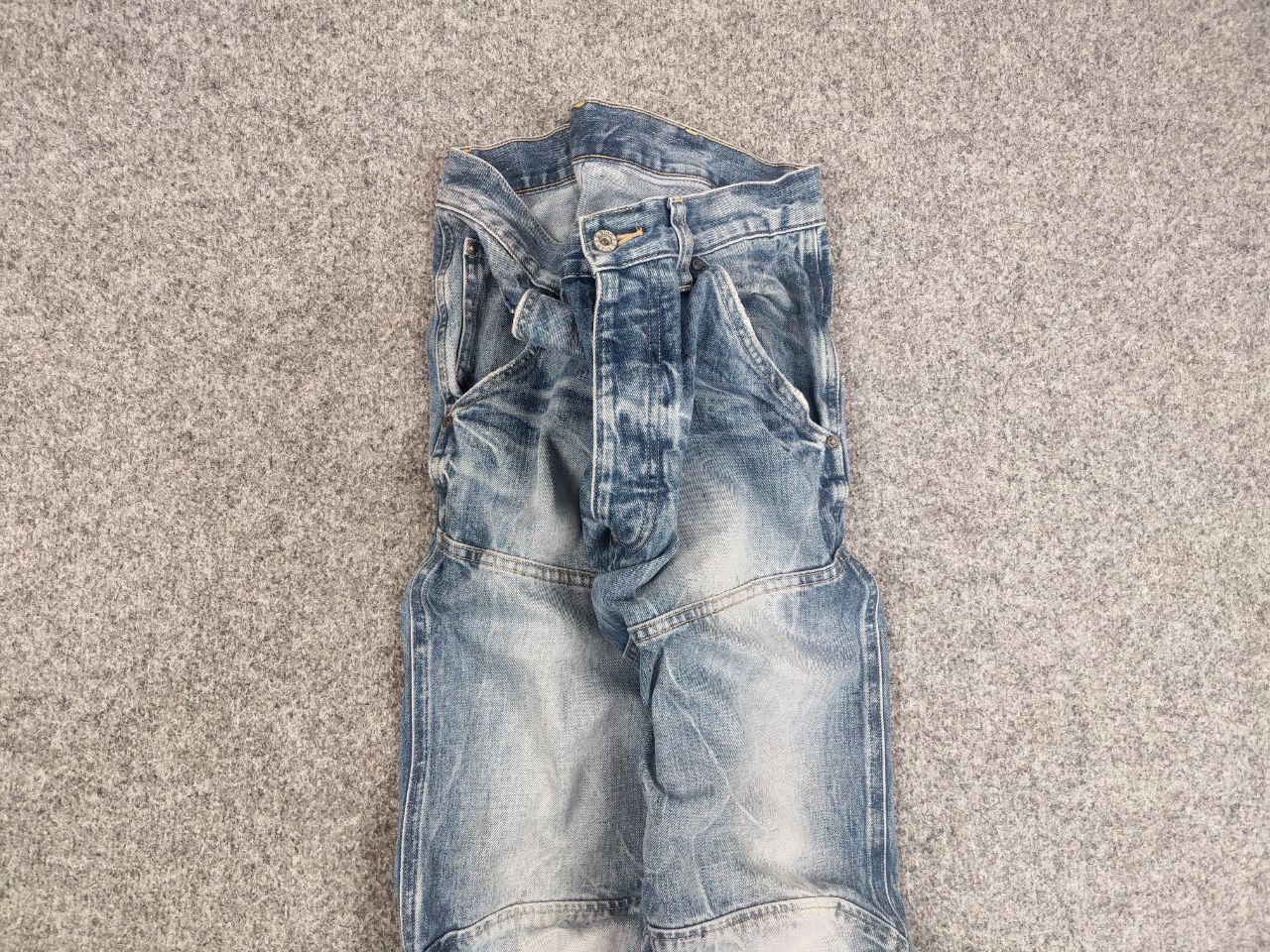 G-Star Vintage G Star Raw 3D Loose Double Knee Faded Denim Jeans Size US 33 - 5 Thumbnail