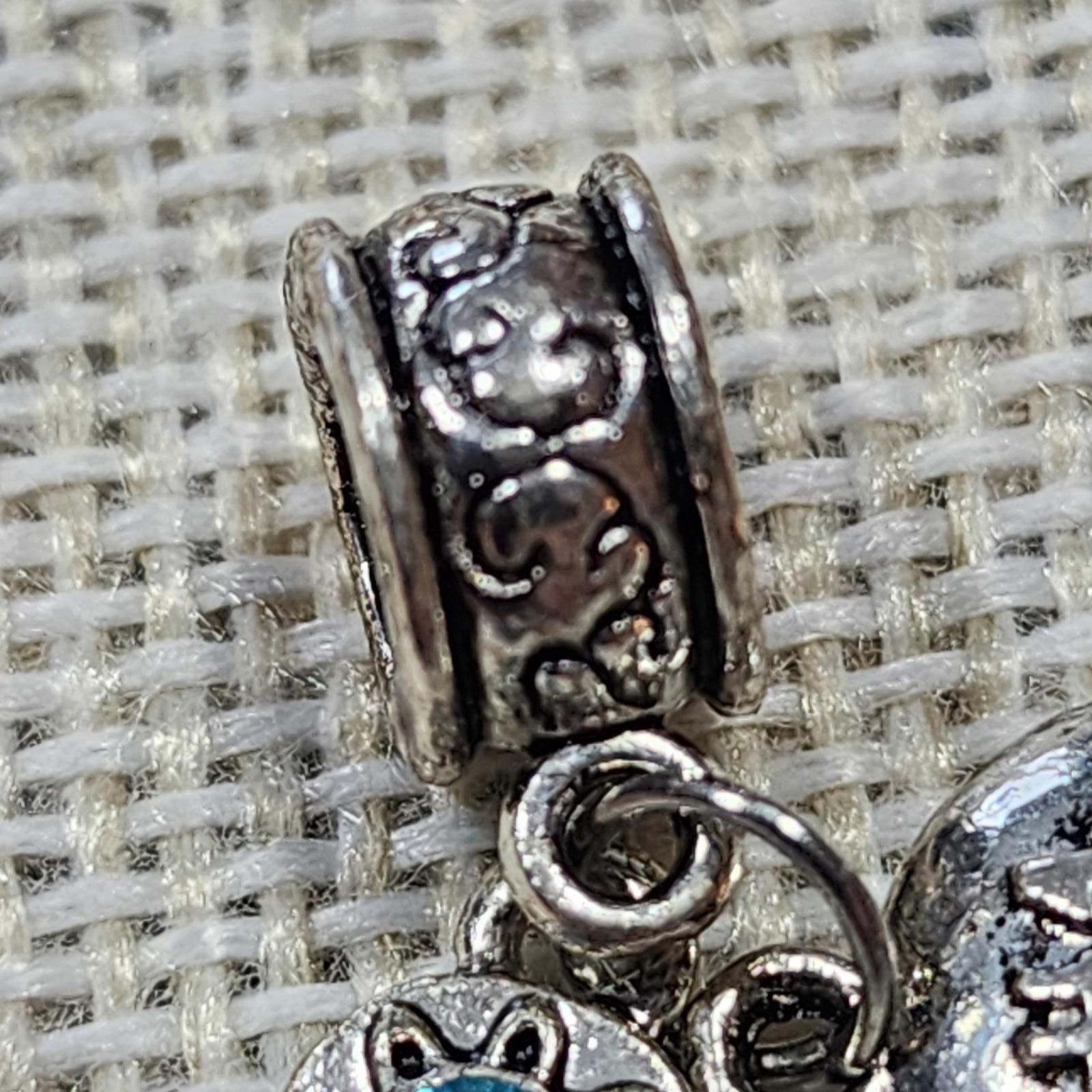 The Unbranded Brand Mom Silver Charm with Blue Gemstone Accent Size ONE SIZE - 4 Thumbnail