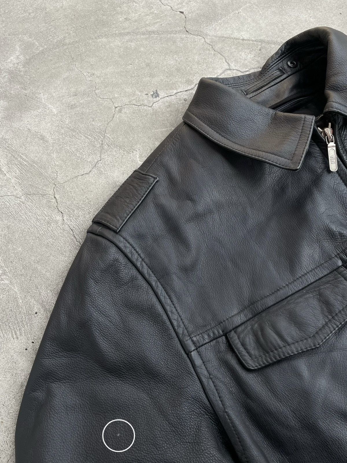 Vintage 1994 German Police Officer’s Jacket; Tanned Lambskin; Riri Size US XXL / EU 58 / 5 - 21 Thumbnail
