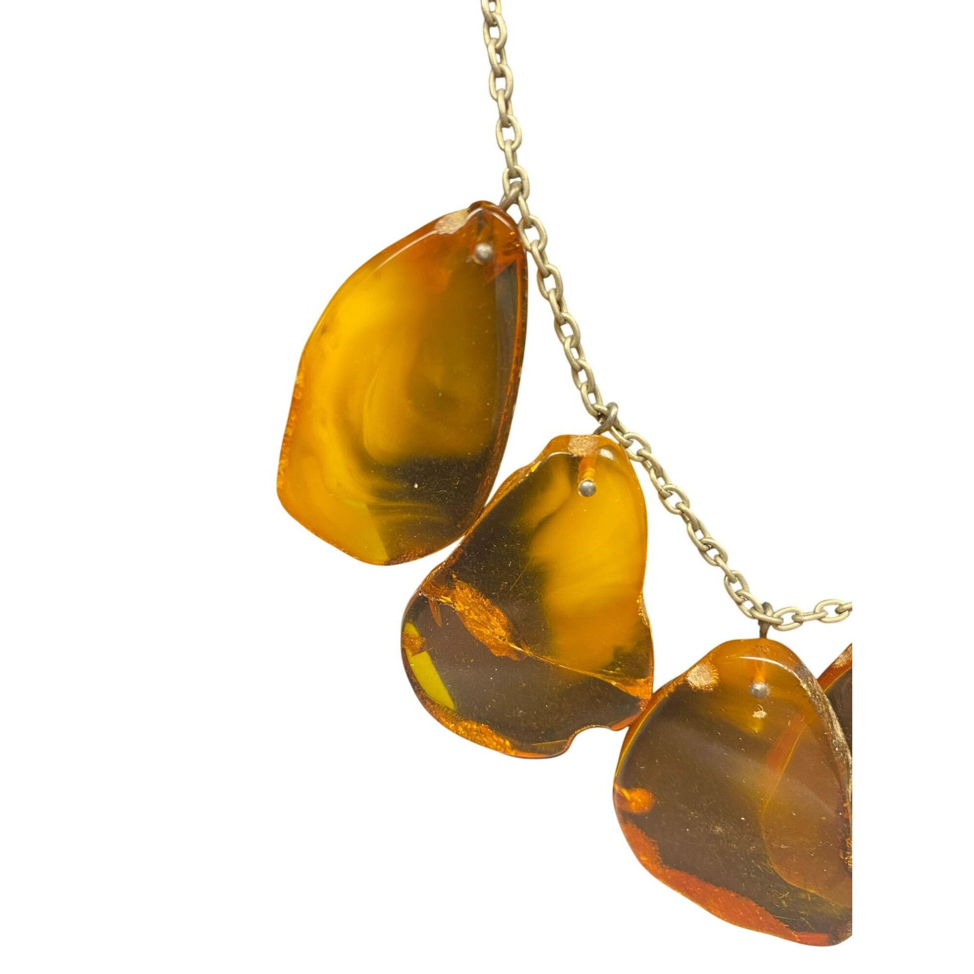 Handmade Handmade Rare OOAC Vintage Baltic Amber Statement Necklace, Size ONE SIZE - 6 Thumbnail