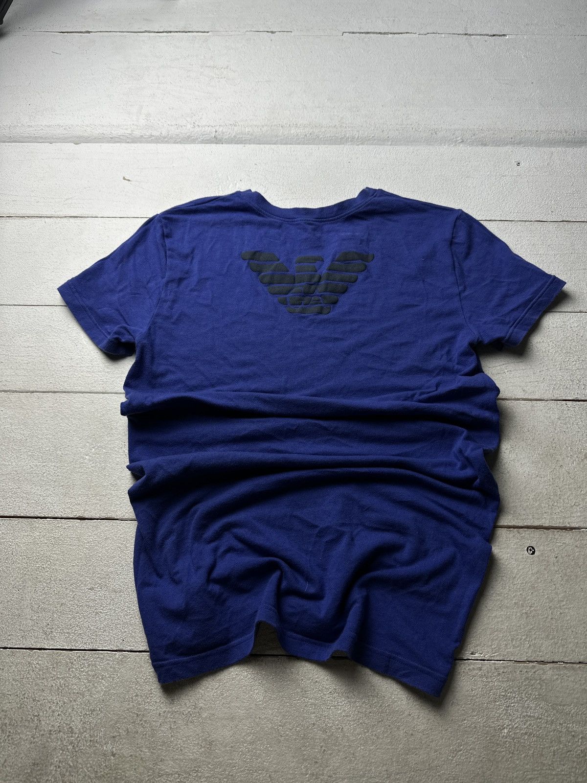 Emporio Armani 🚨Y2K Big Logo EMPORIO ARMANI T-shirt Avant Garde Size US S / EU 44-46 / 1 - 1 Thumbnail