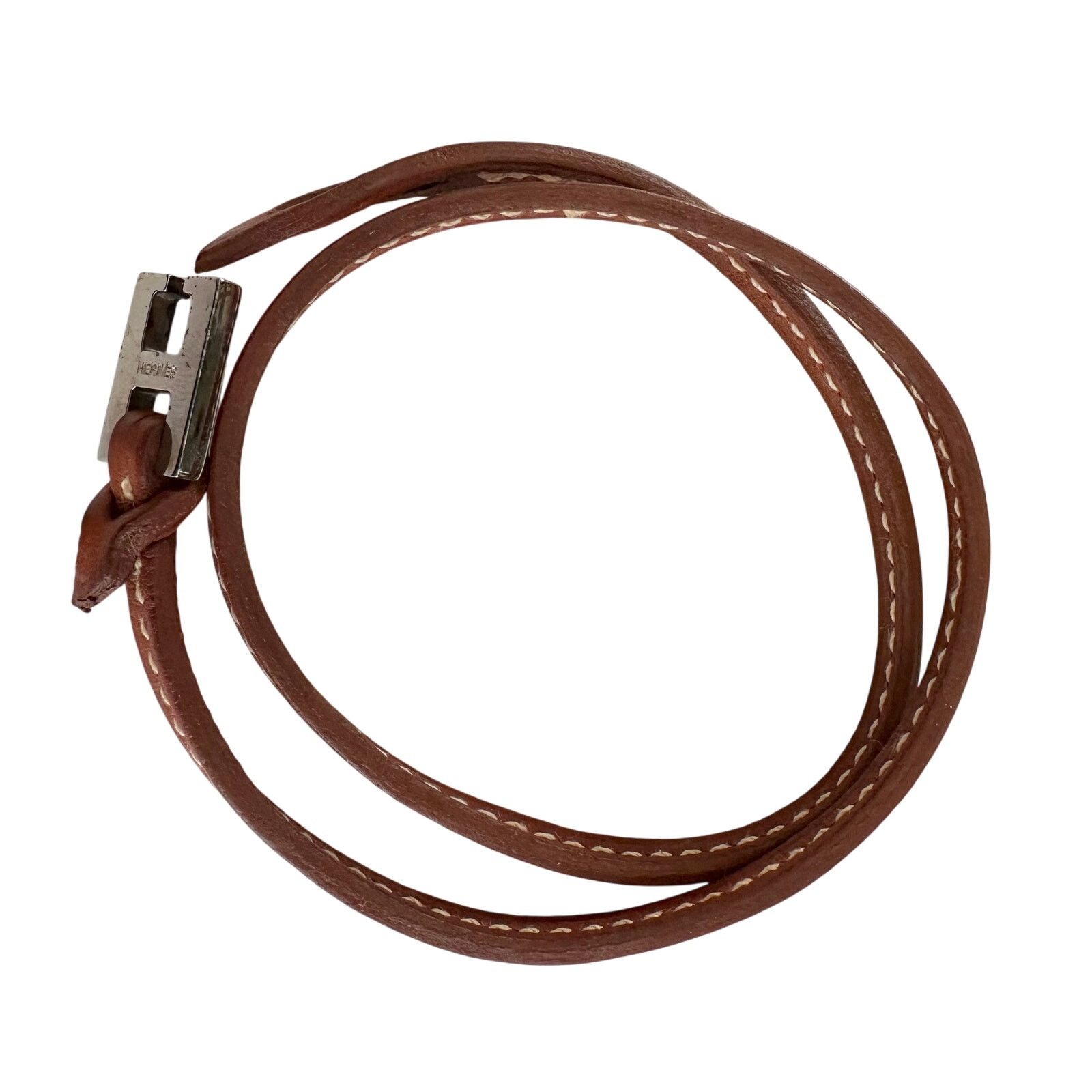 Hermes Hermes Tillet Leather Double Wrap Bracelet Size ONE SIZE - 4 Thumbnail