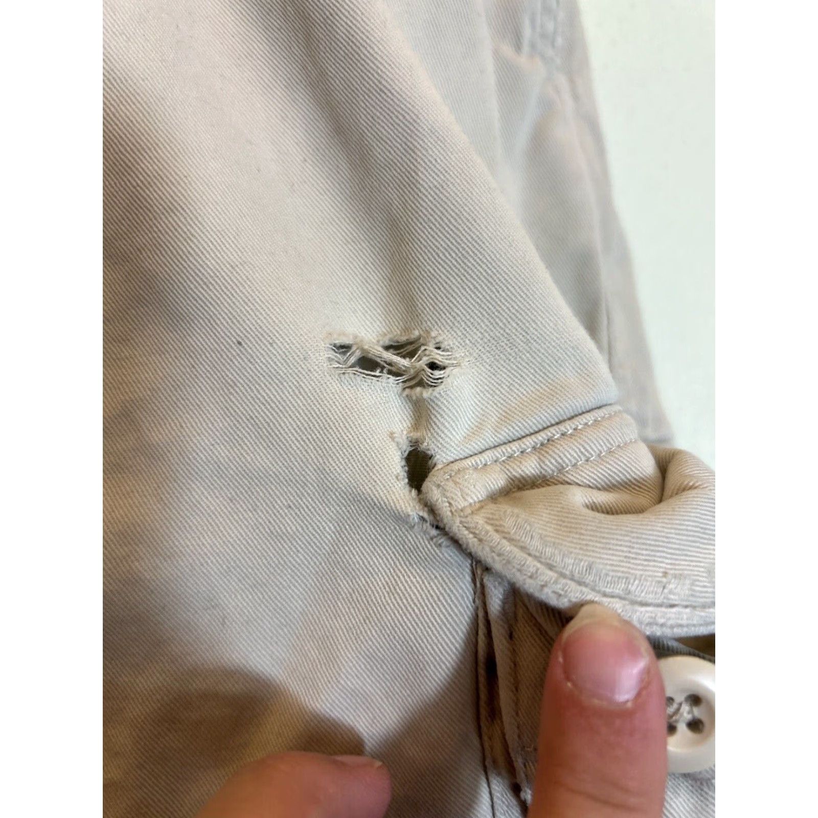 Polo Ralph Lauren VINTAGE Polo Ralph Lauren Cargo Shorts Mens 38 Beige Distressed Cargo American Outdoor 90s Boys Mens Size US M / EU 48-50 / 2 - 5 Thumbnail