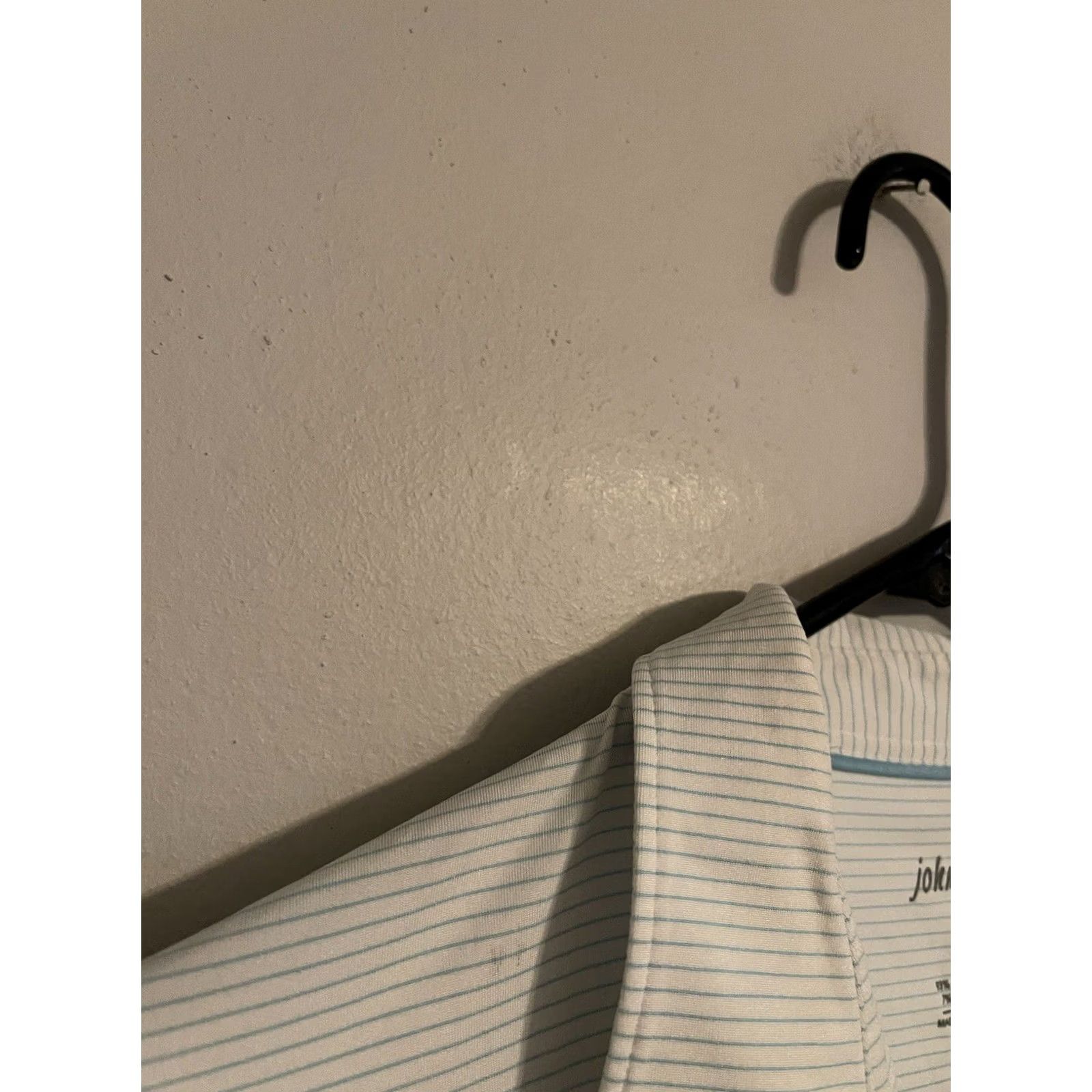 johnnie-O JOHNNIE-O Albatross Polo Golf Shirt Barbados Blue Men's L Striped Performance Size US L / EU 52-54 / 3 - 5 Thumbnail