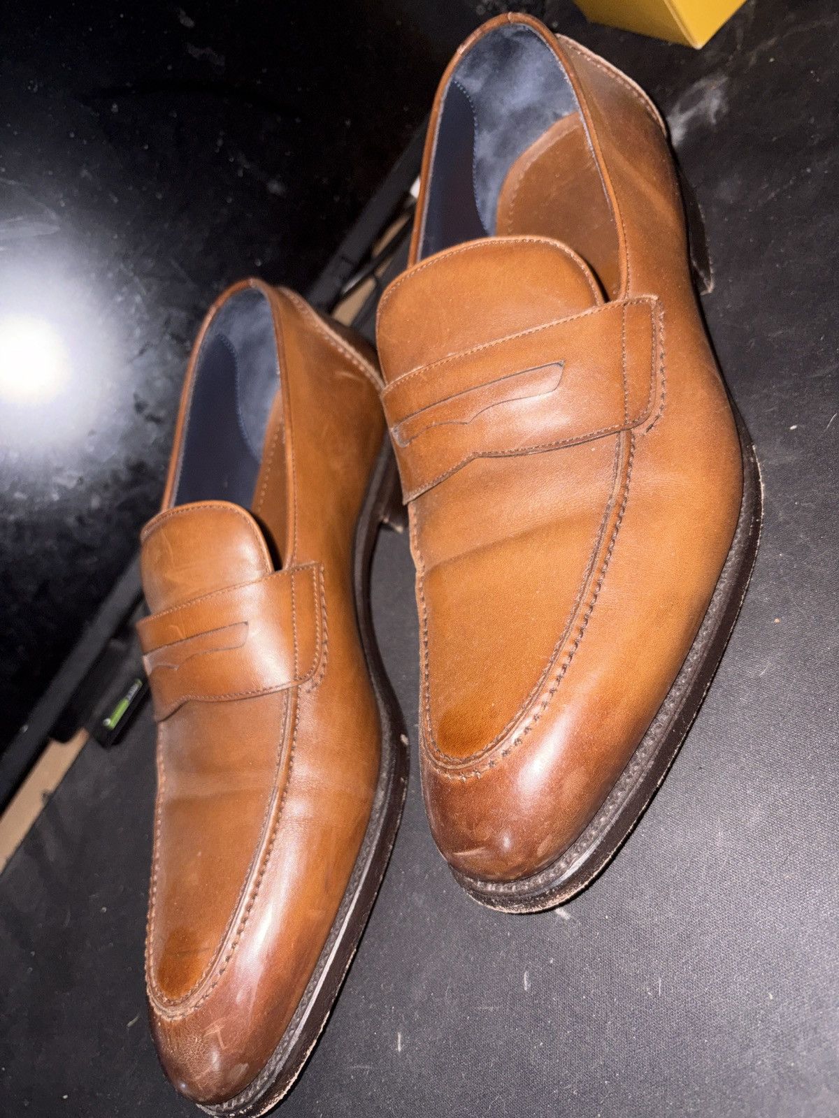 Ermenegildo Zegna Ermenegildo Zegna Couture Penny Loafers – Brown Leather Size US 10.5 / EU 43-44 - 3 Thumbnail