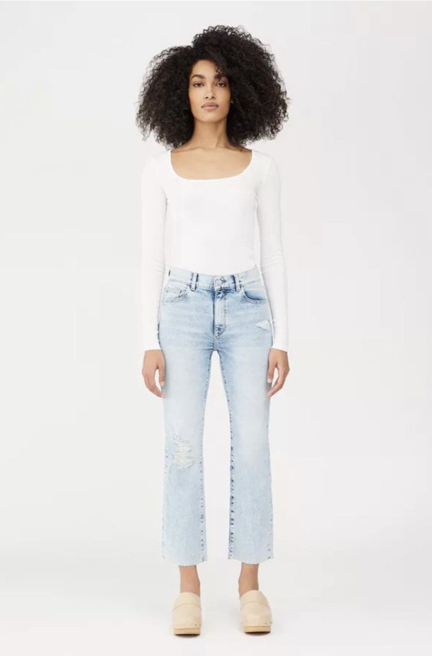 image of Dl 1961 x Dl1961 Patti Straight Jeans High Rise Ankle in Blue, Women's (Size 40)
