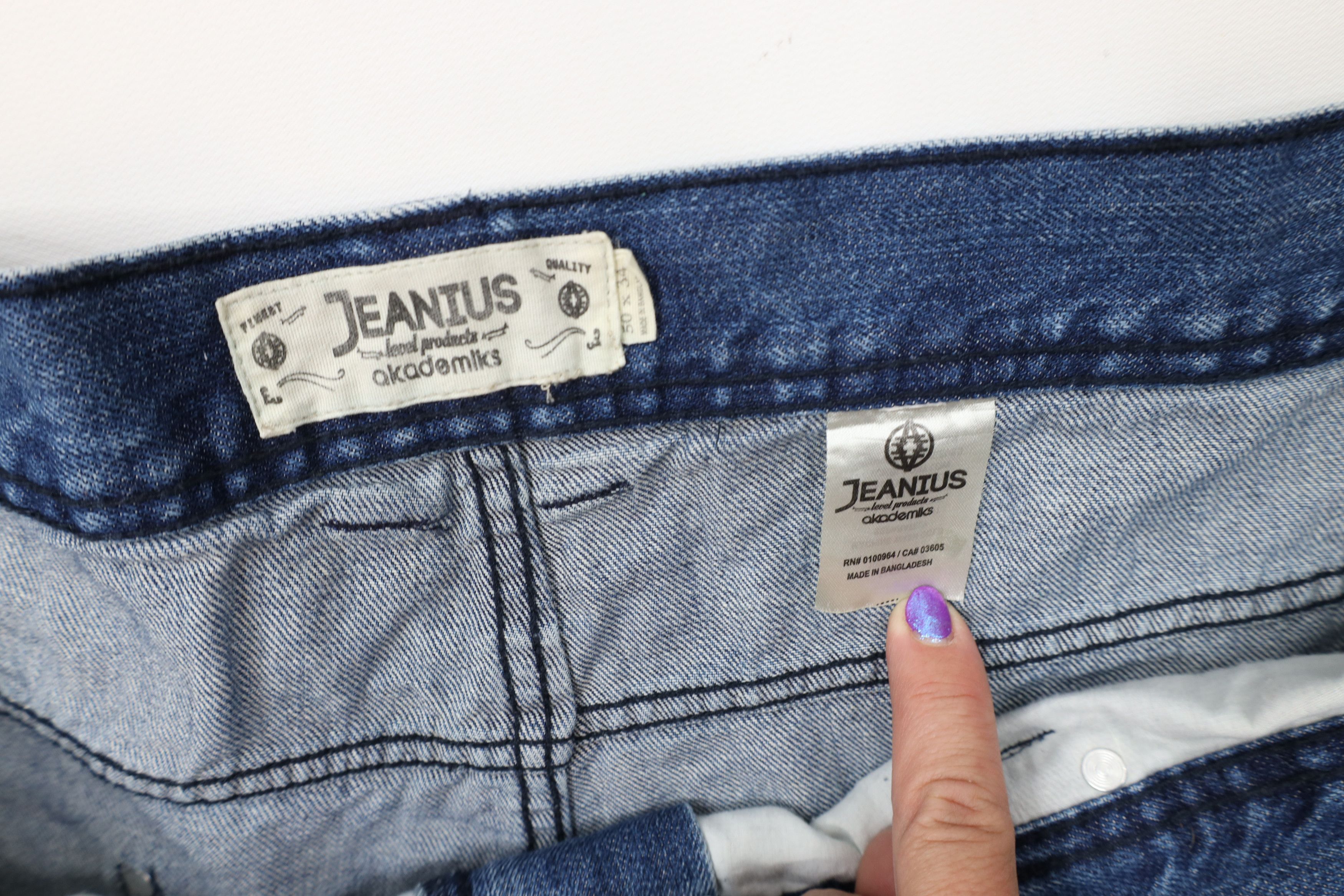 Akademiks Vintage Y2K Akademiks Baggy Wide Leg Denim Jeans Blue Size US 44 / EU 60 - 9 Thumbnail