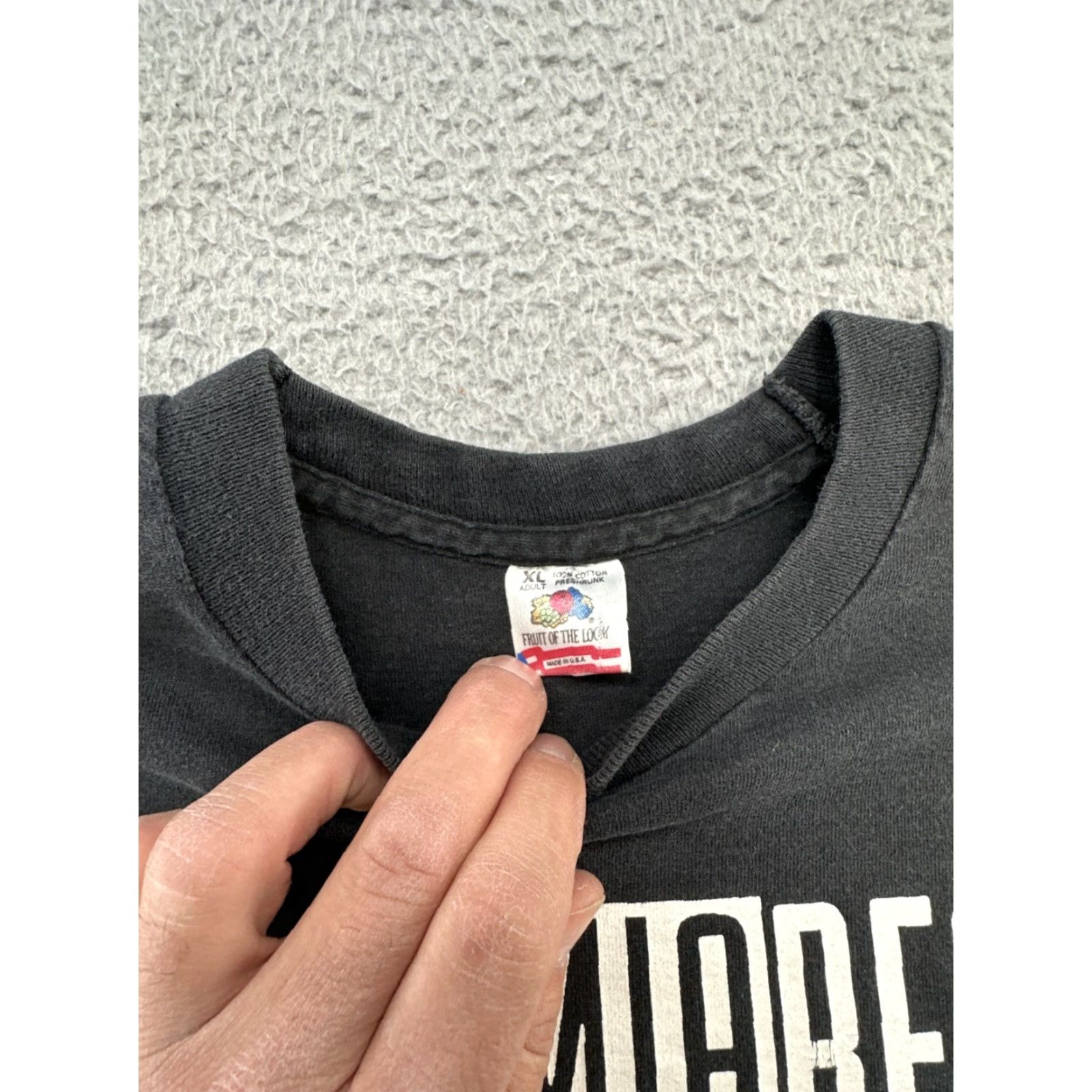 Gildan VINTAGE RARE BOHEMIA BEAT RECORDS T-SHIRT XL 90’S JIMMY LAFAVE RECORD LABEL USA T-Shirt Men Black Logo 90s Band Music XL Size US XL / EU 56 / 4 - 3 Thumbnail