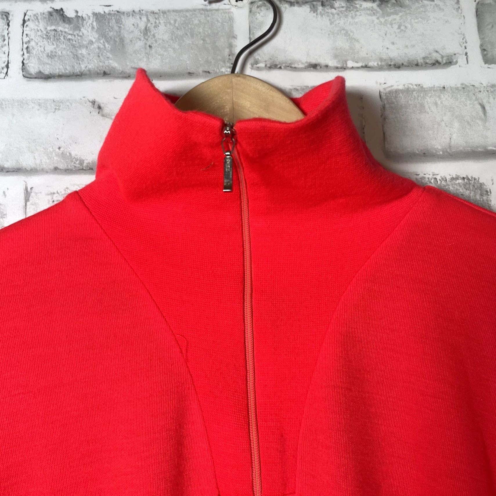 Obermeyer VINTAGE Obermeyer Sport Shirt Adult L Neon Orange Ski Pullover Zip Mens Size US L / EU 52-54 / 3 - 4 Thumbnail