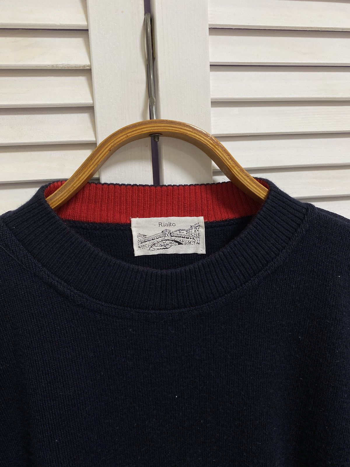 Other 🌚 Vintage Knit Sweater Rialto Style Fit Atlantic Blue Size US XL / EU 56 / 4 - 5 Thumbnail