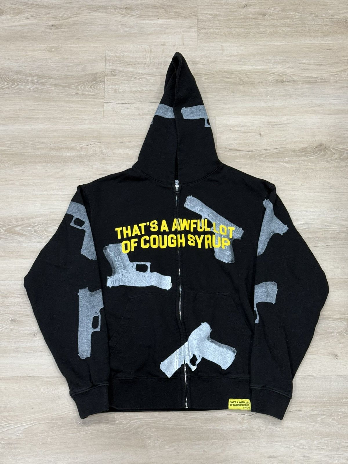 Awful Lot of Cough Syrup Awful lot of Cough Syrup Glock Zip Up Hoodie ...