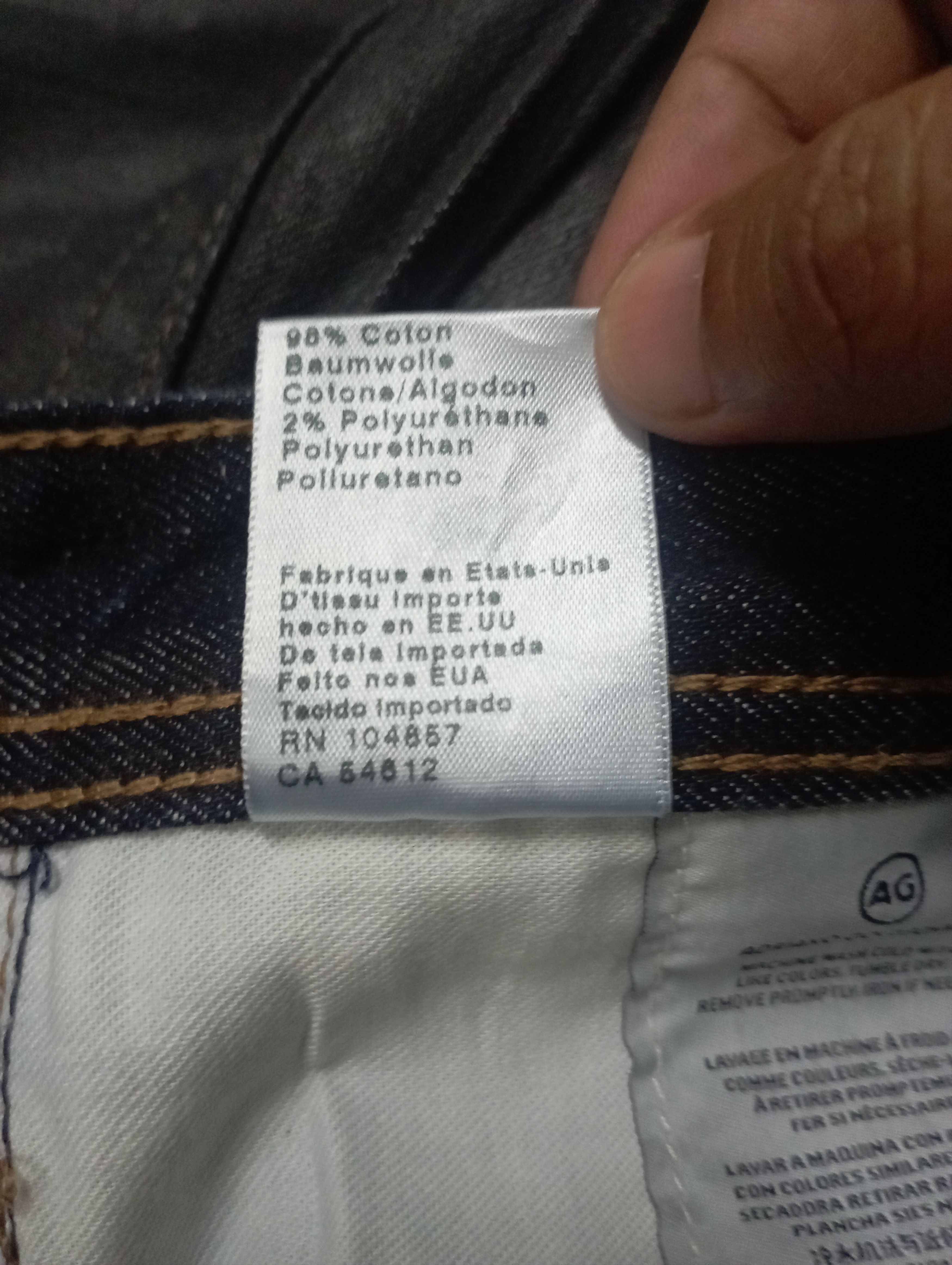 AG Adriano Goldschmied Black Wax Jeans Made In USA Wax Jeans Adriano Goldschmied Size US 34 / EU 50 - 11 Thumbnail