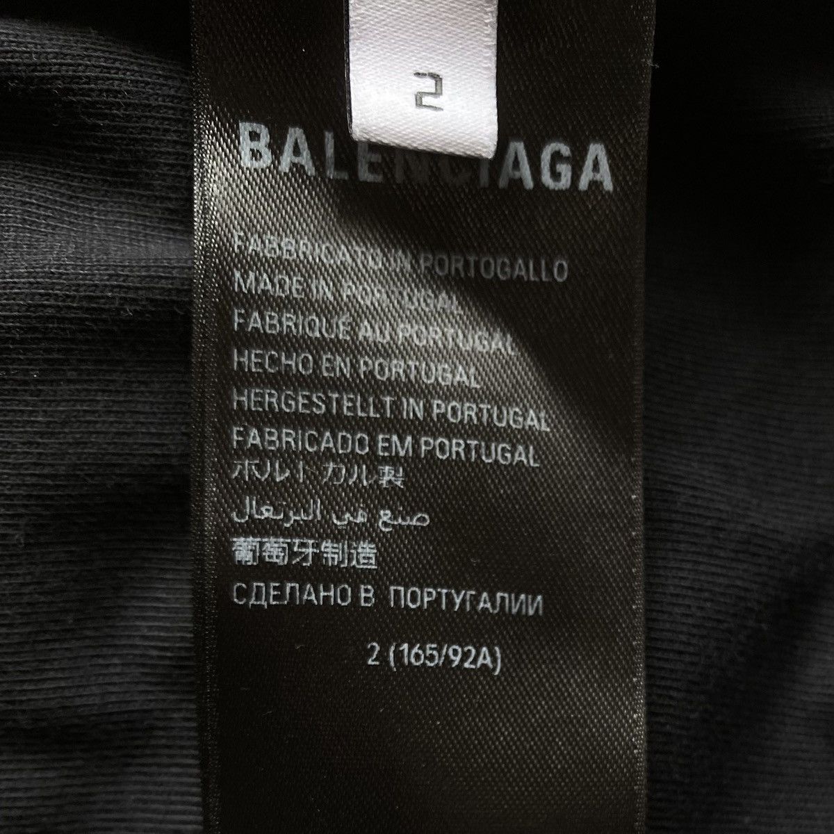 Balenciaga Distressed Logo Inside Out L/S