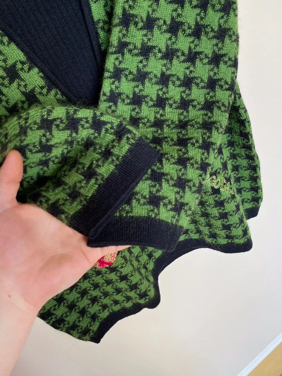 Other VINTAGE 90s ROCCO BAROCCO WOOL SWEATER WOMENS EMBROIDERED Size L / US 10 / IT 46 - 4 Thumbnail