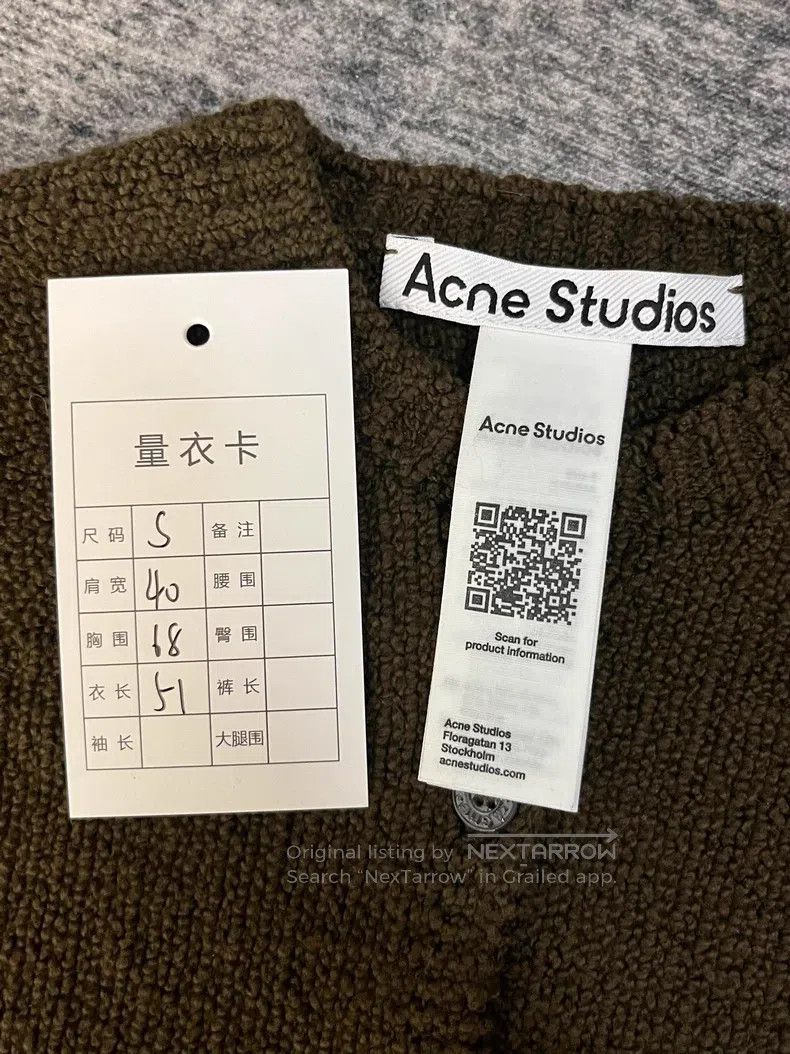 Acne Studios Acne Studios FW25 Logo Embroidery Button Comfortable Ribbe Size S / US 4 / IT 40 - 3 Thumbnail