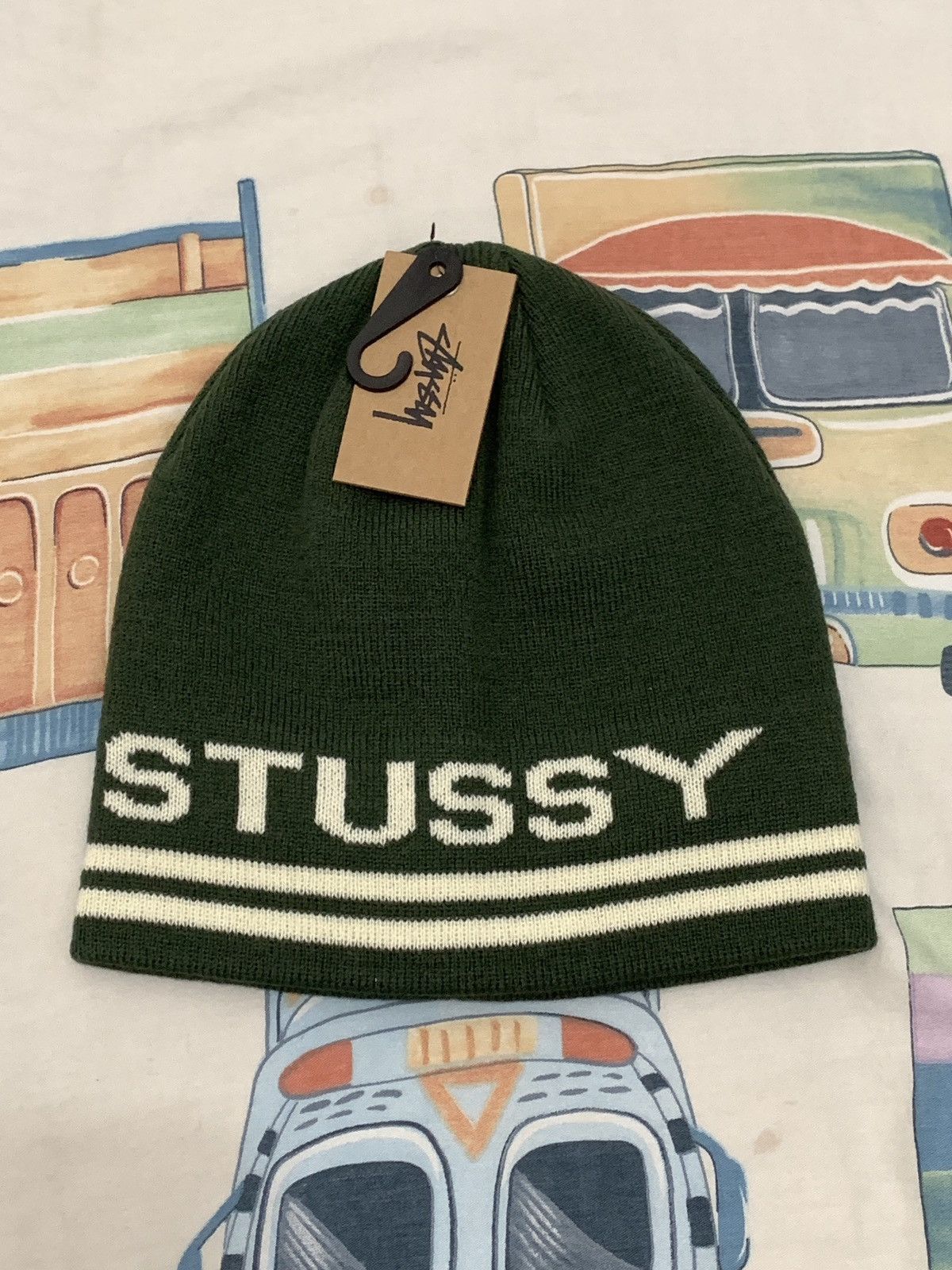 Stussy Stussy Jaquard Stripe beanie Size ONE SIZE - 1 Thumbnail