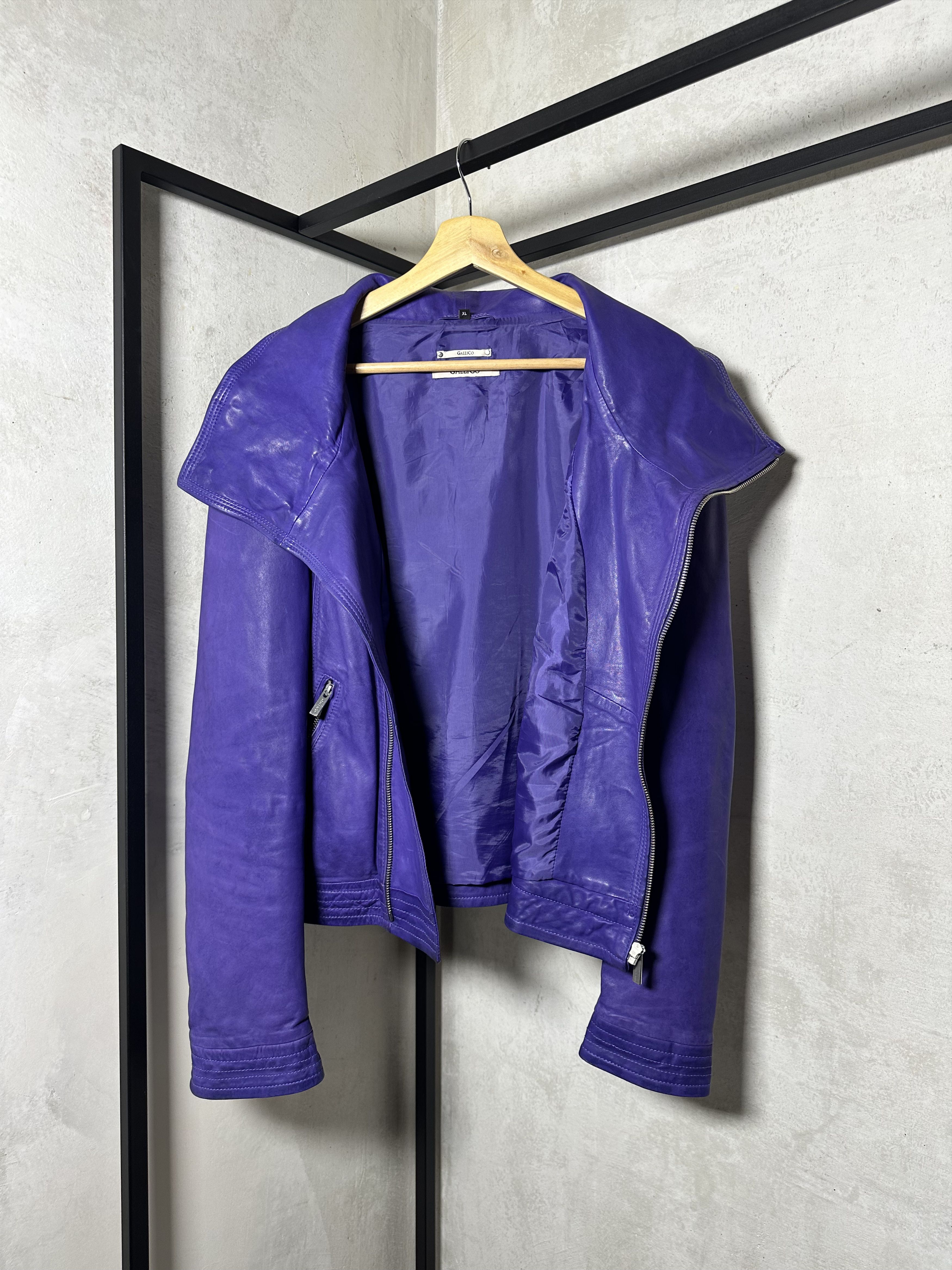 Genuine Leather GalliCo Cowhide Genuine Soft Leather Jacket Size XL / US 12-14 / IT 48-50 - 3 Thumbnail