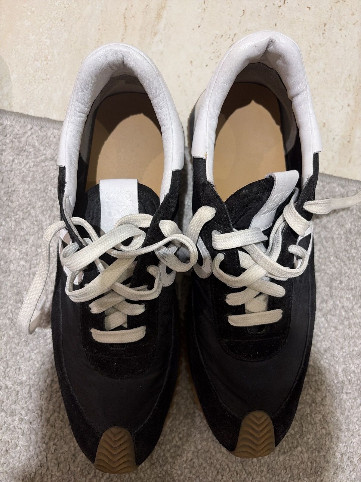 Loewe Loewe Flow Runner Black / White (EU 45/ US 12) Size US 12 / EU 45 - 6 Thumbnail