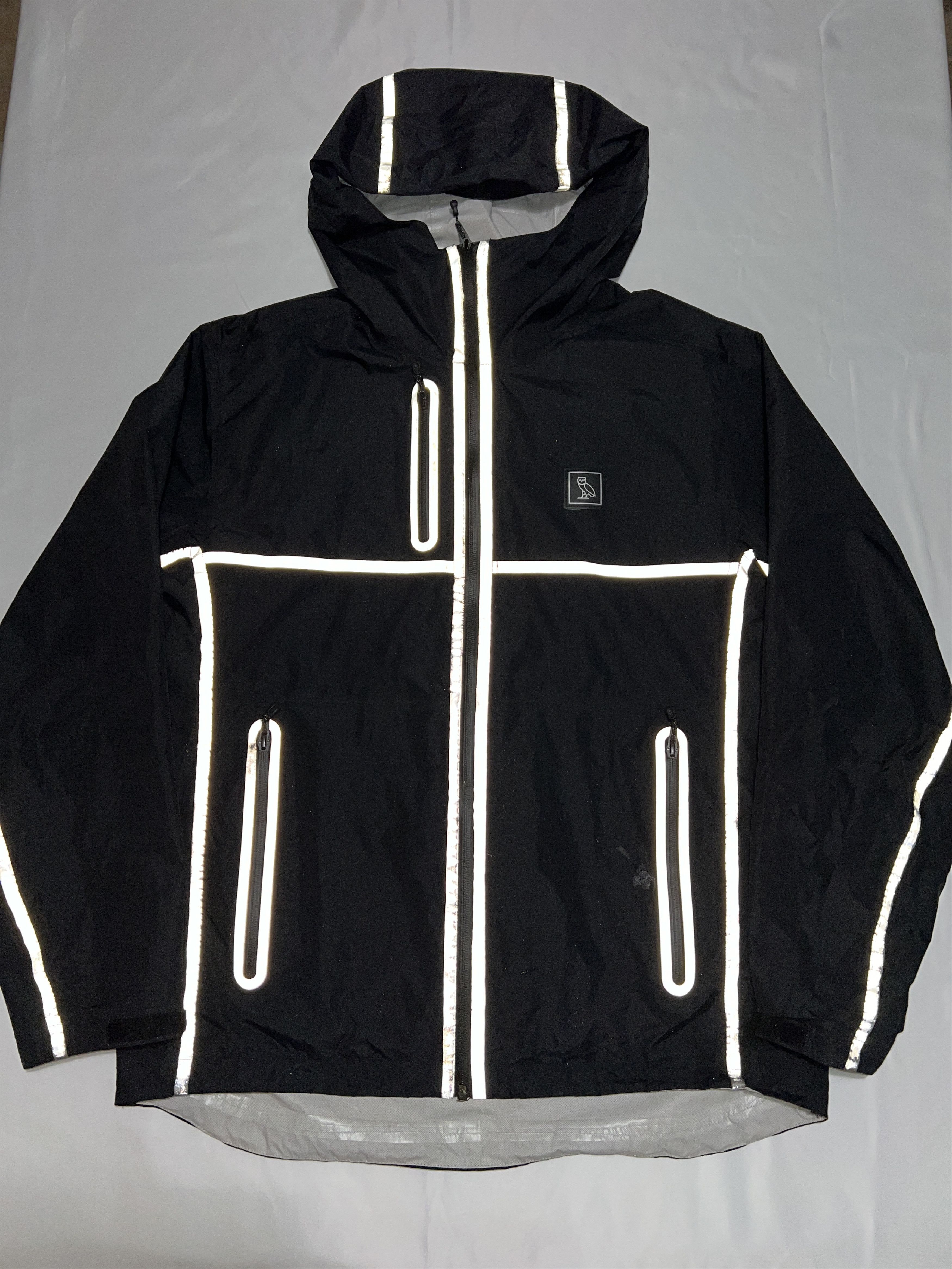 Drake OVO Reflective Taping Rain Shell Black Jacket Size US L / EU 52-54 / 3 - 5 Thumbnail